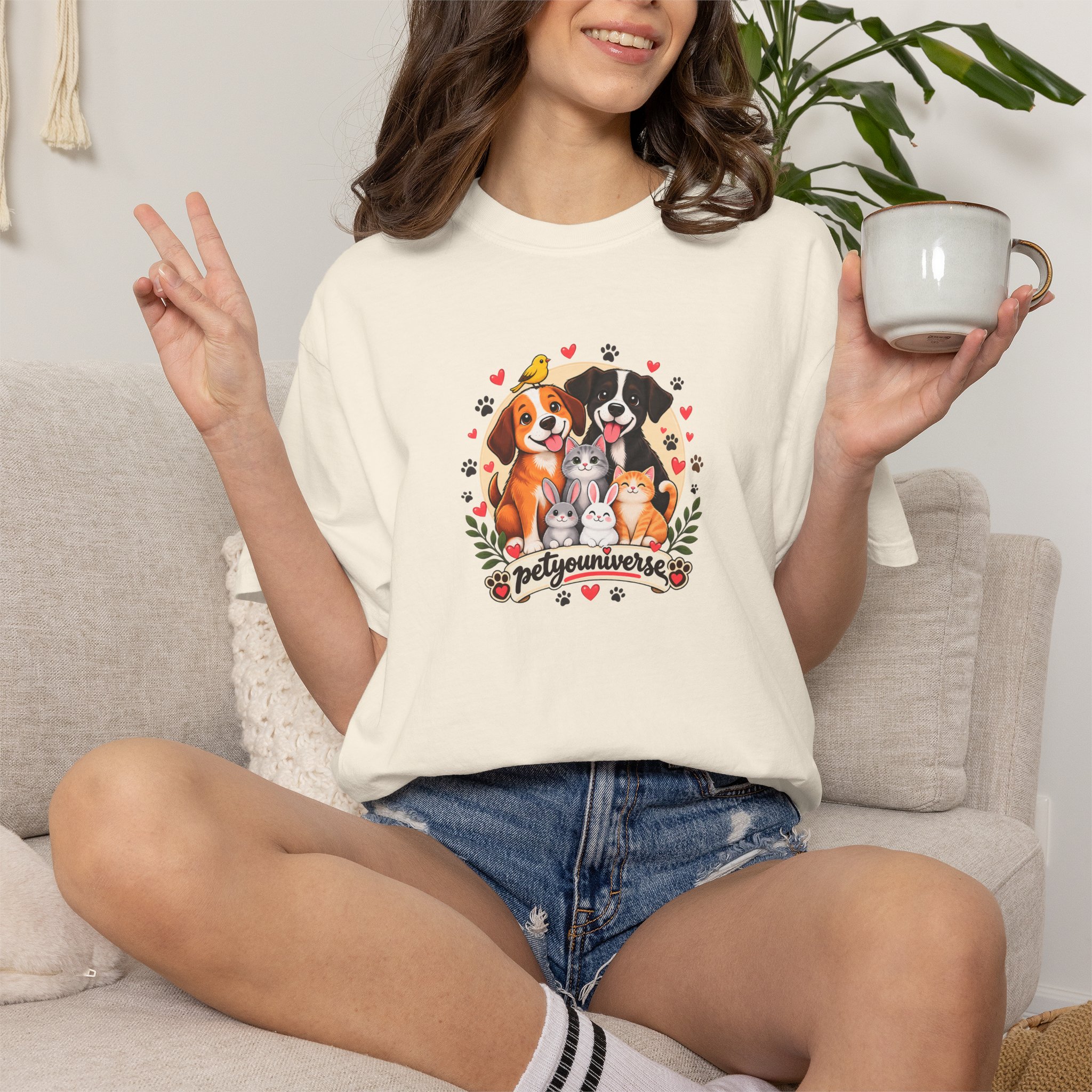 Dog Mom & Dad T-Shirt — 'Pet Parents' Cute Puppy Portrait Tee - Image 3