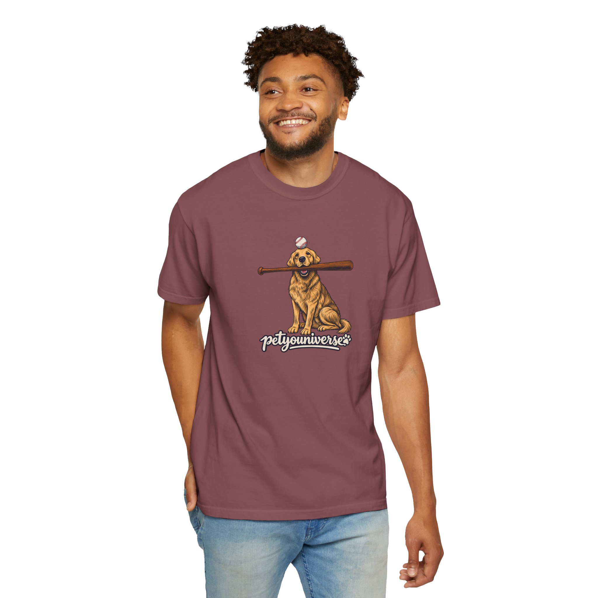 Golden Retriever Baseball Dog T-Shirt — “PetYoUniverse” Vintage Graphic Tee - Image 7