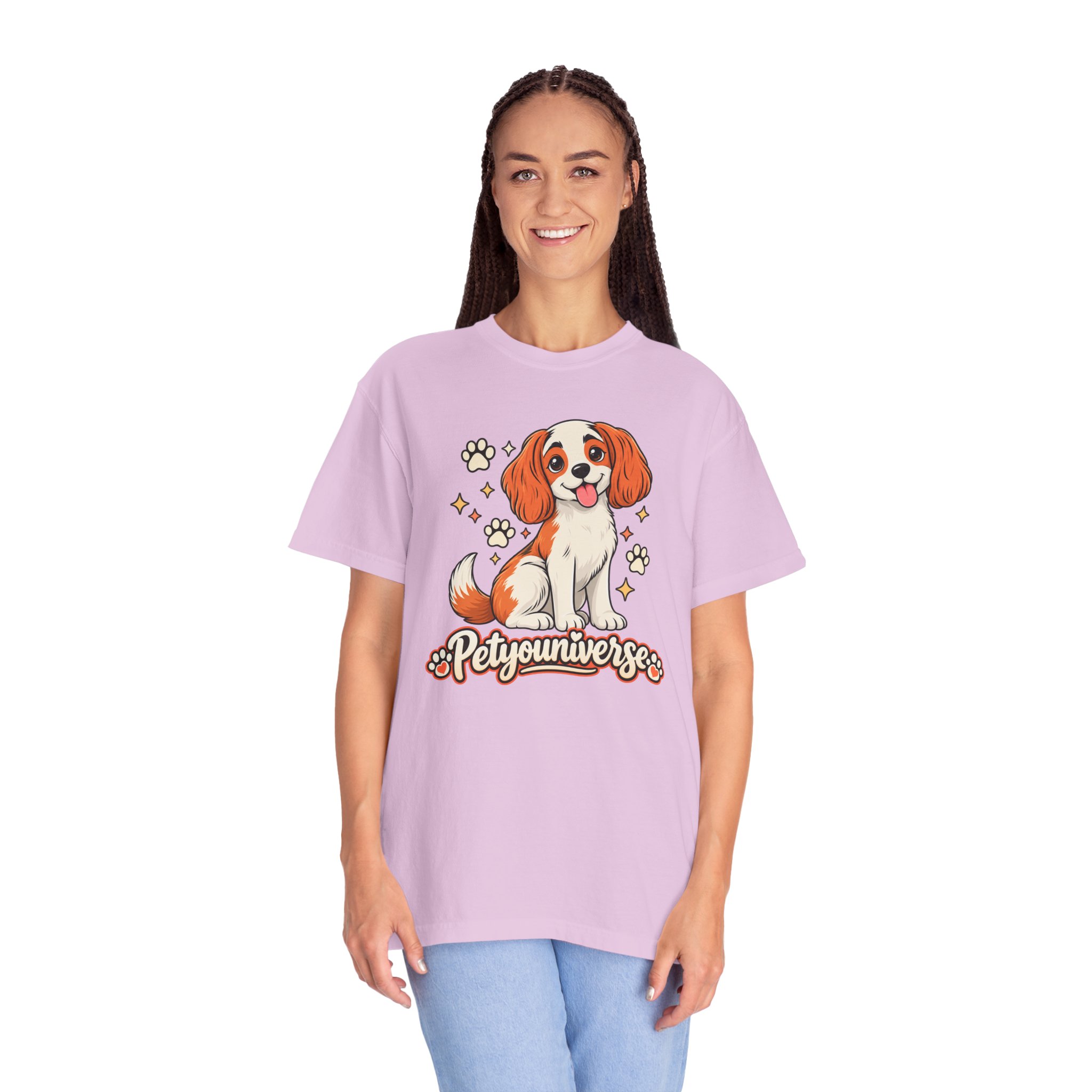 Cavalier King Charles Dog T-Shirt — "PetYoUniverse" Cute Puppy Graphic Tee - Image 113