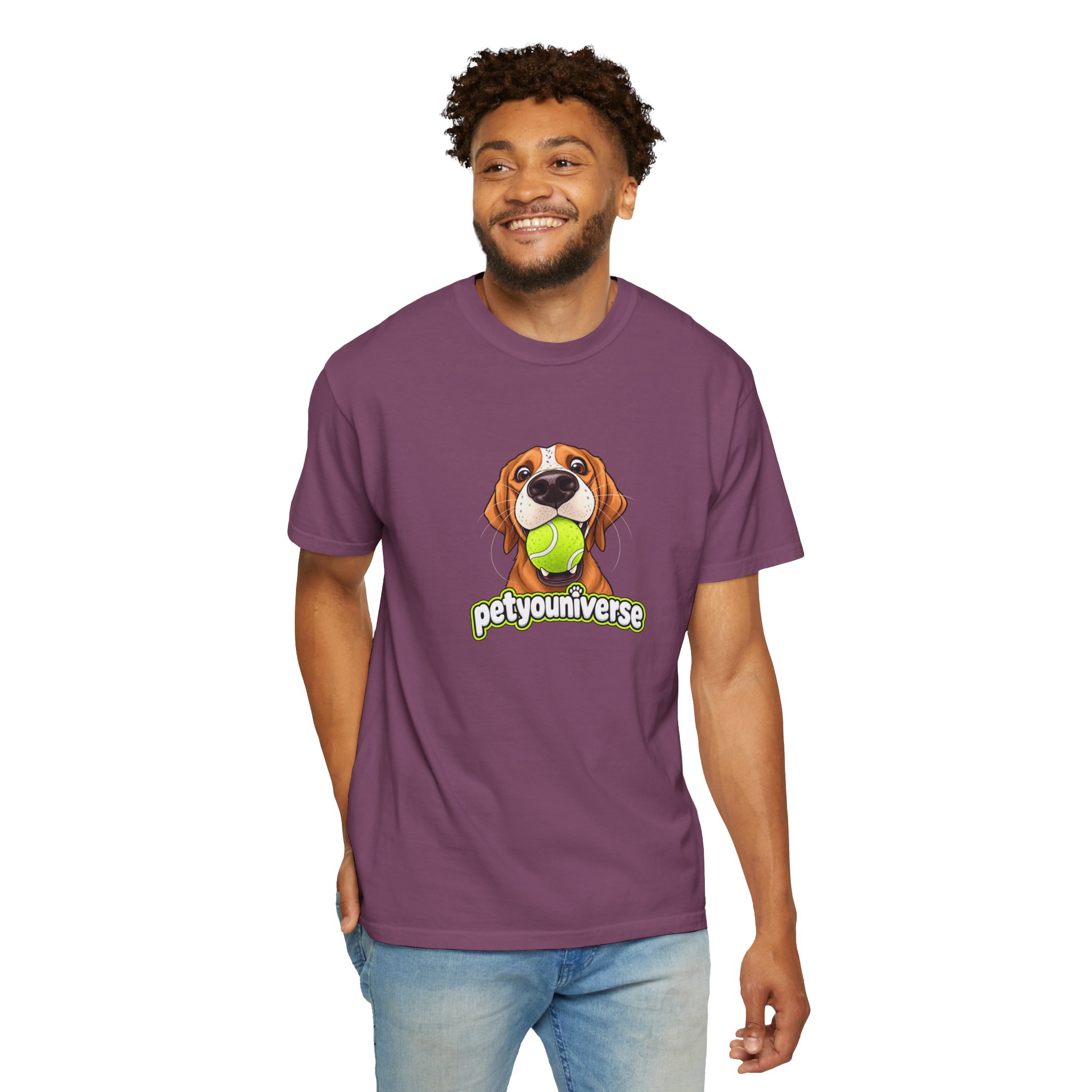 PetYoUniverse Tee — Cute Dog Holding Tennis Ball Graphic T‑Shirt - Image 115