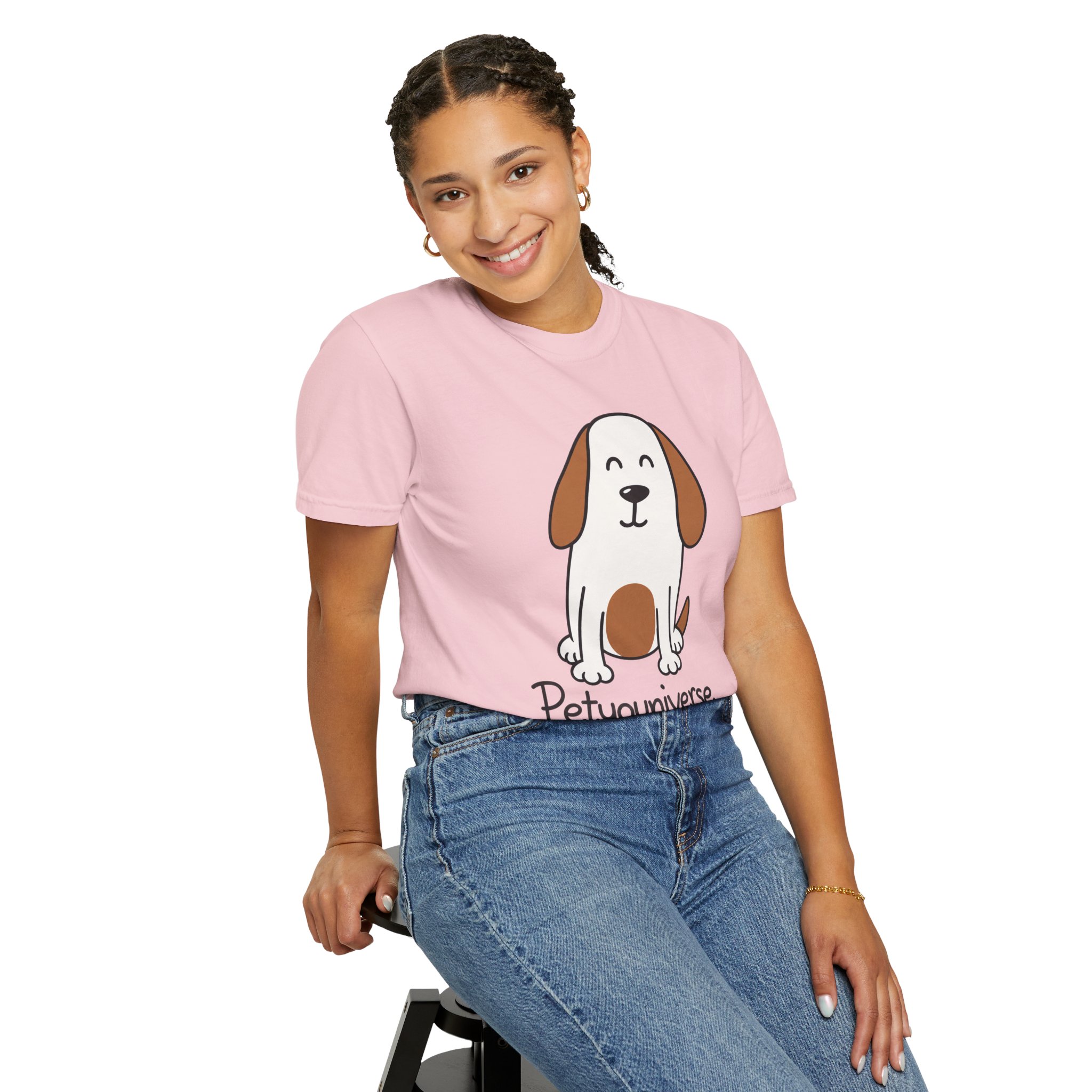 Cute Puppy Graphic T-Shirt — “PetYoUniverse” Dog Lover Tee - Image 87