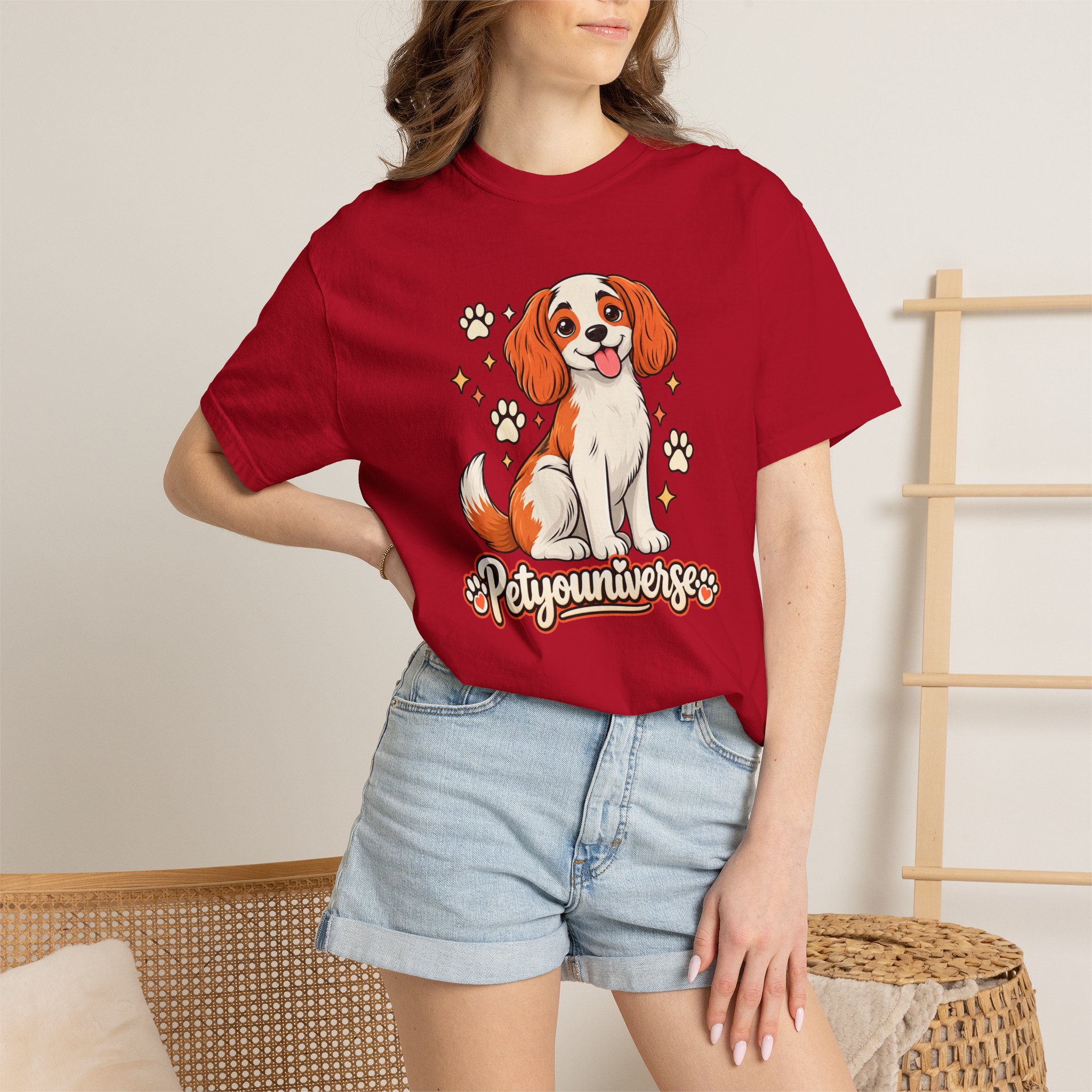 Cavalier King Charles Dog T-Shirt — "PetYoUniverse" Cute Puppy Graphic Tee - Image 128
