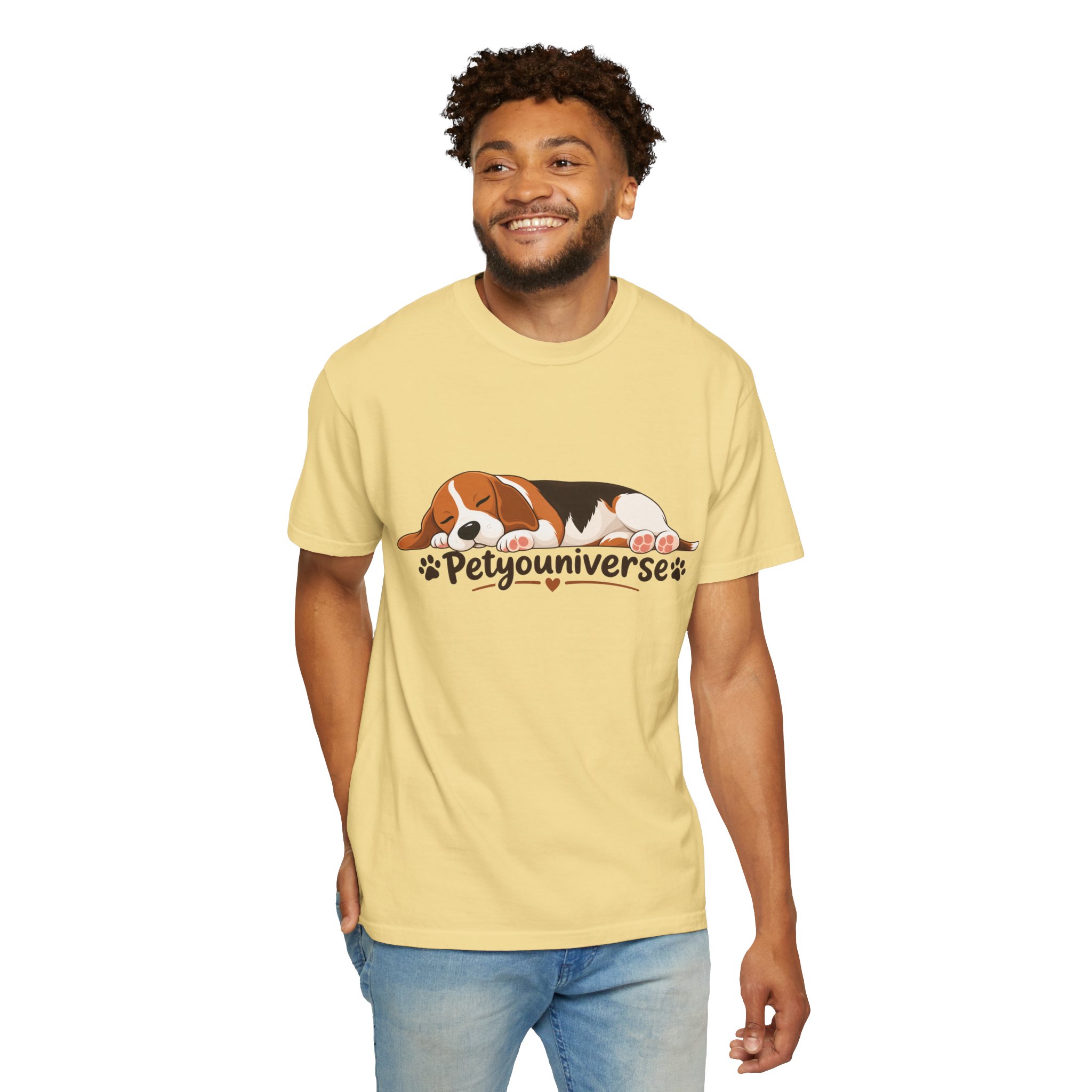 Sleeping Beagle T-Shirt — Cute "PetYoUniverse" Dog Graphic Tee - Image 43
