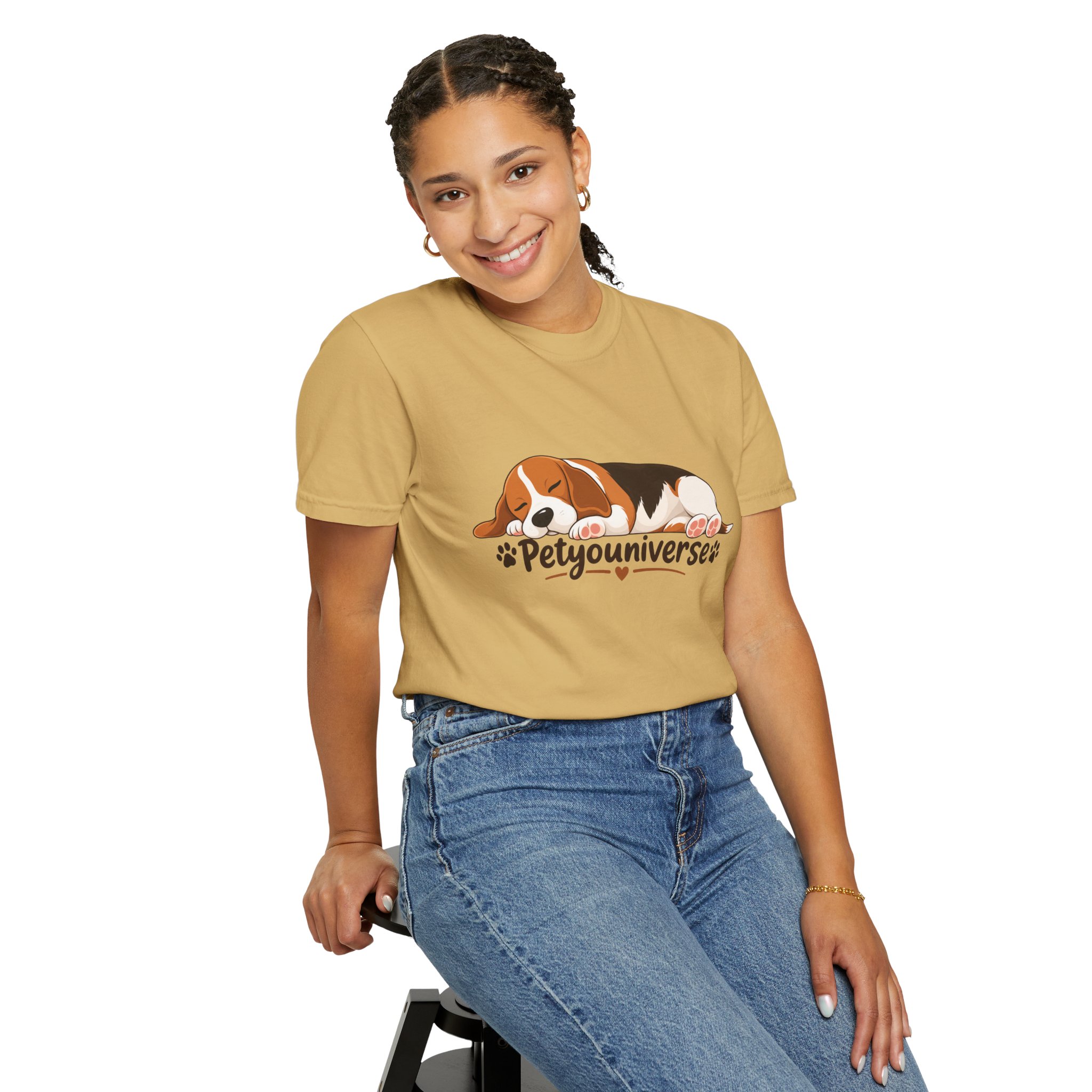 Sleeping Beagle T-Shirt — Cute "PetYoUniverse" Dog Graphic Tee - Image 24