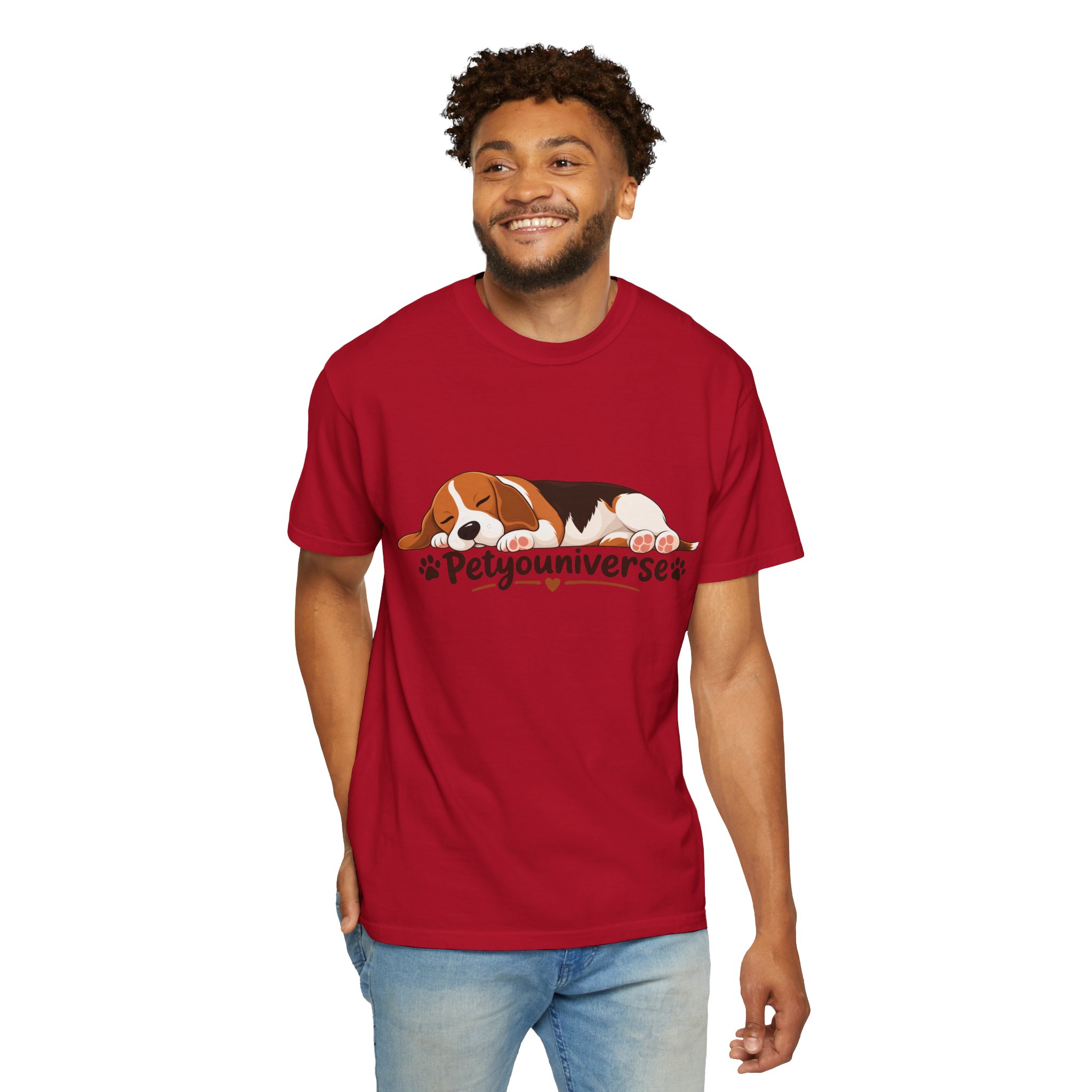 Sleeping Beagle T-Shirt — Cute "PetYoUniverse" Dog Graphic Tee - Image 133