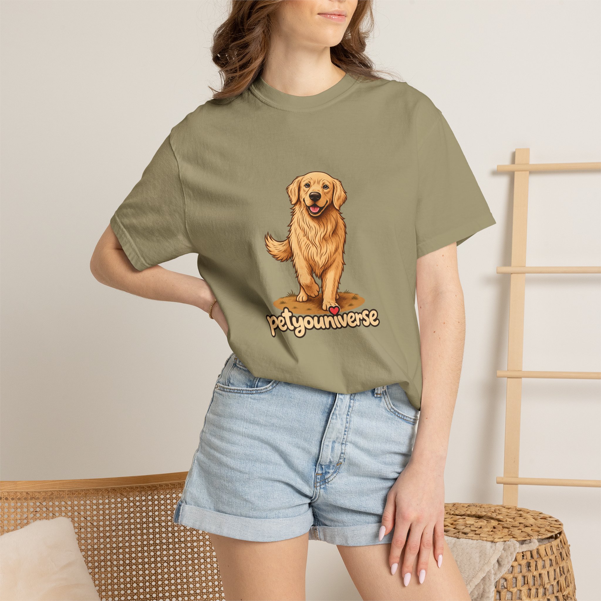 Golden Retriever Graphic T-Shirt — "PetYoUniverse" Cute Dog Tee - Image 38