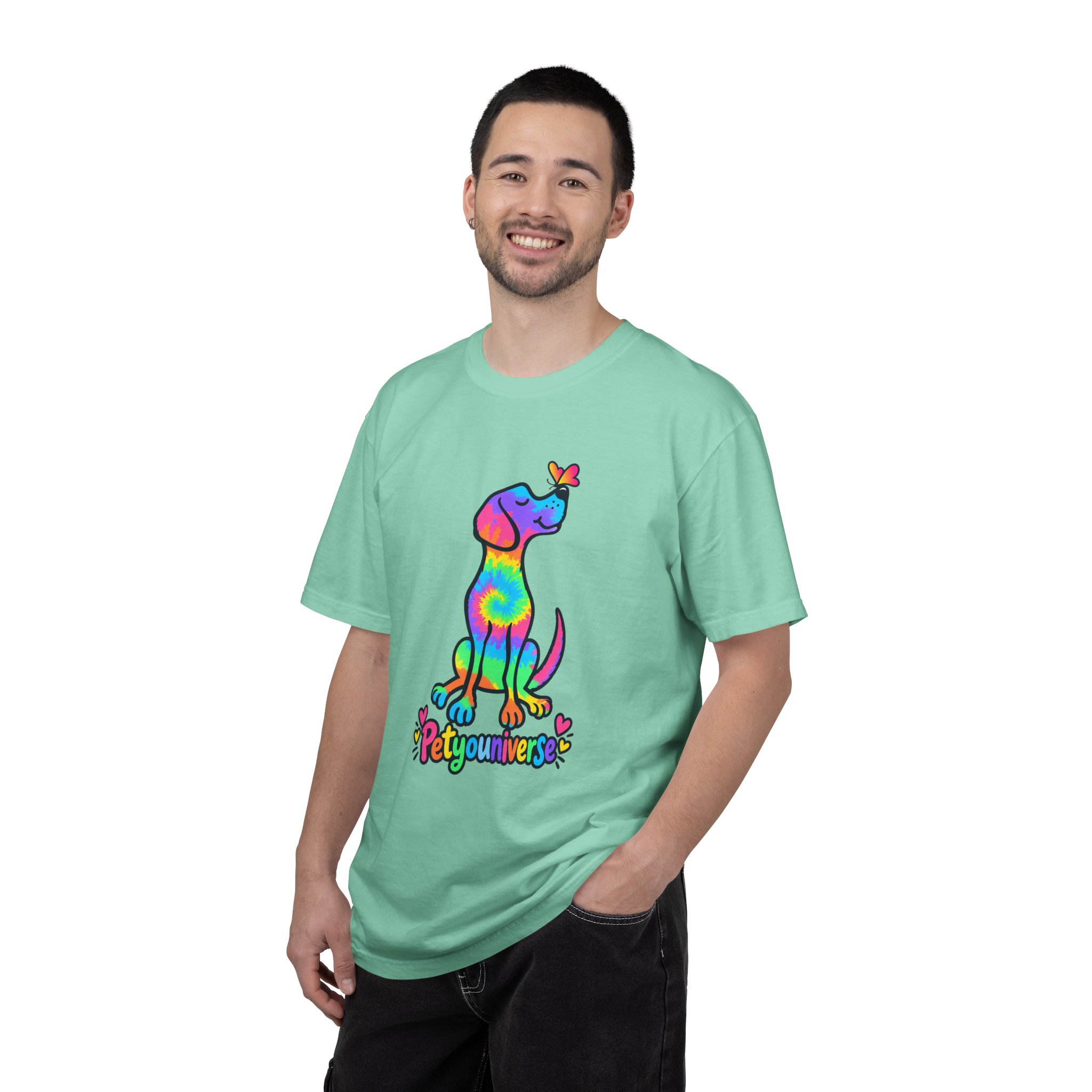Tie-Dye Puppy T-Shirt — Colorful "PetYoUniverse" Dog Graphic Tee - Image 67