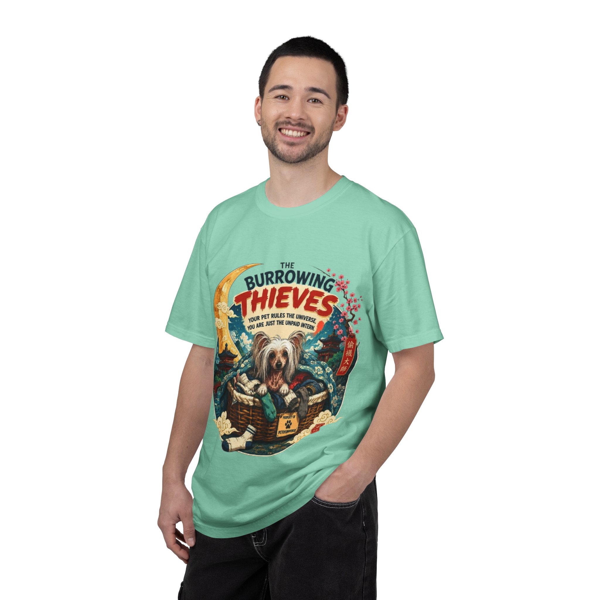 T-Shirt — The Burrowing Thieves Vintage Dog Treasure Chest Graphic Tee - Image 57