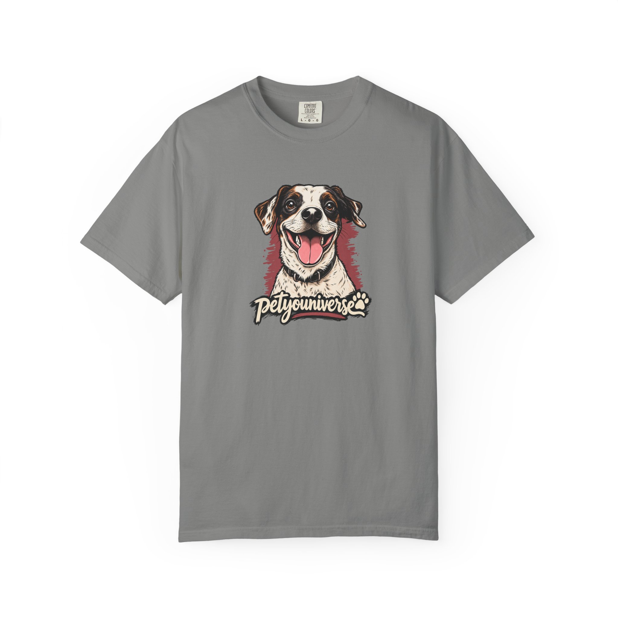 Dog Lover T-Shirt — Smiling Pup "Petyouniverse" Graphic Tee - Image 65