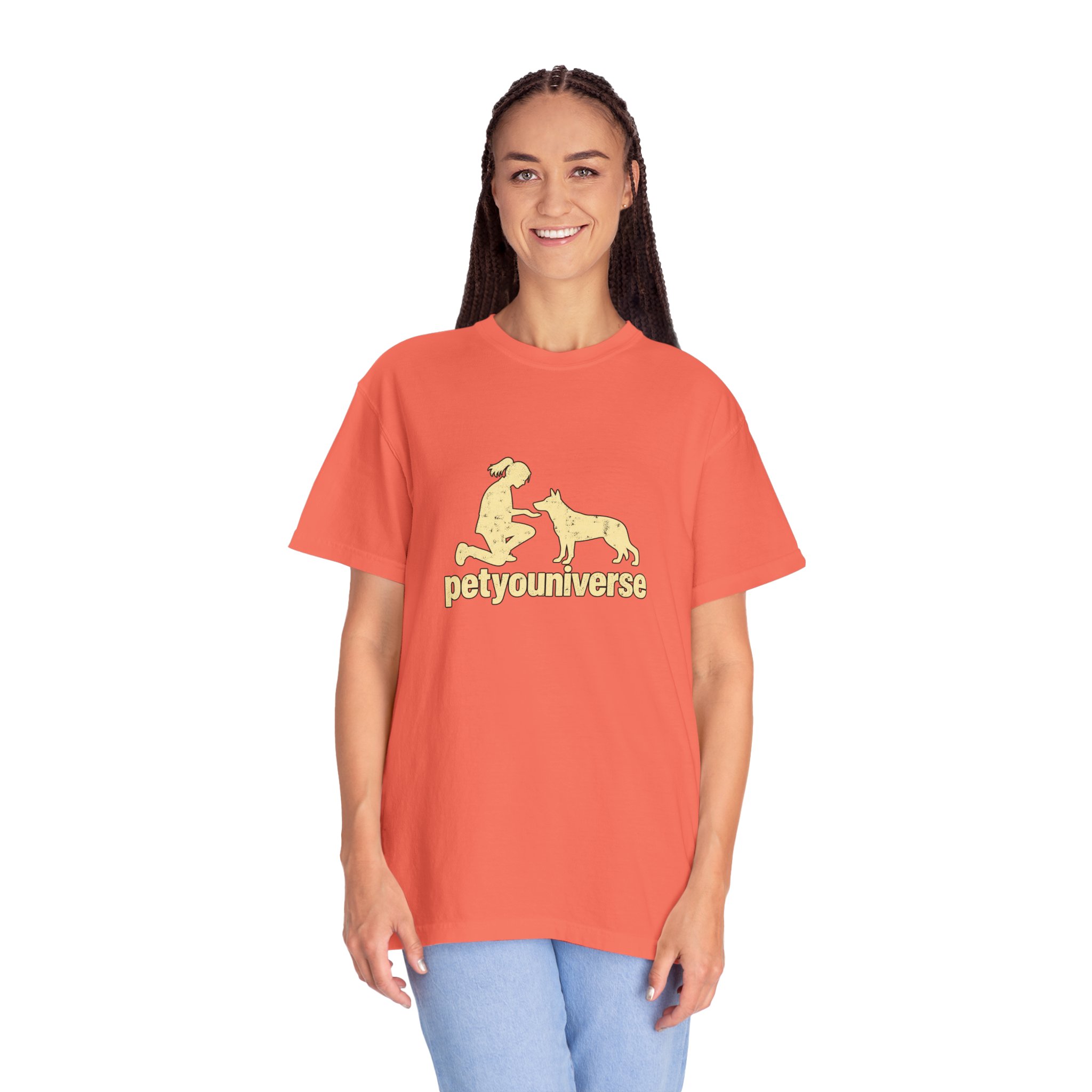 PetYoUniverse Dog Lover T-Shirt — Retro Paw & Pet Silhouette Tee - Image 5