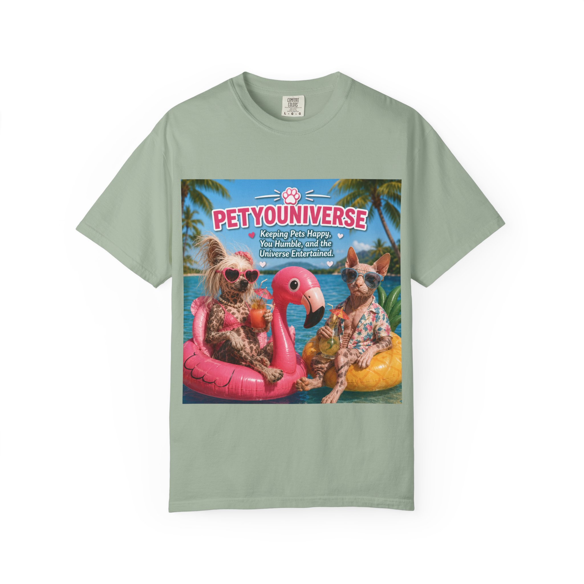 T-Shirt — "Petyouniverse" Summer Dog Vacation Graphic Tee - Image 49