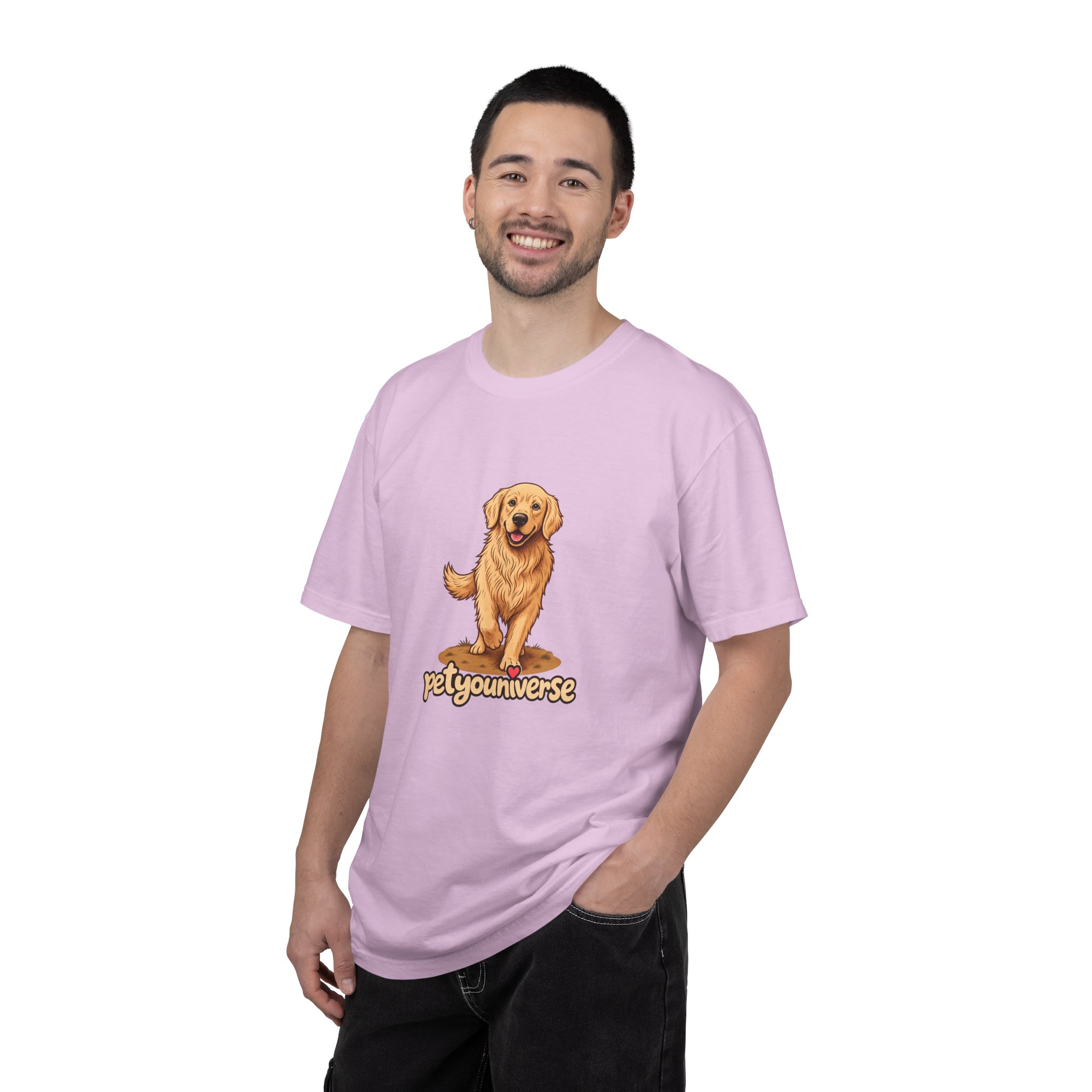 Golden Retriever Graphic T-Shirt — "PetYoUniverse" Cute Dog Tee - Image 103
