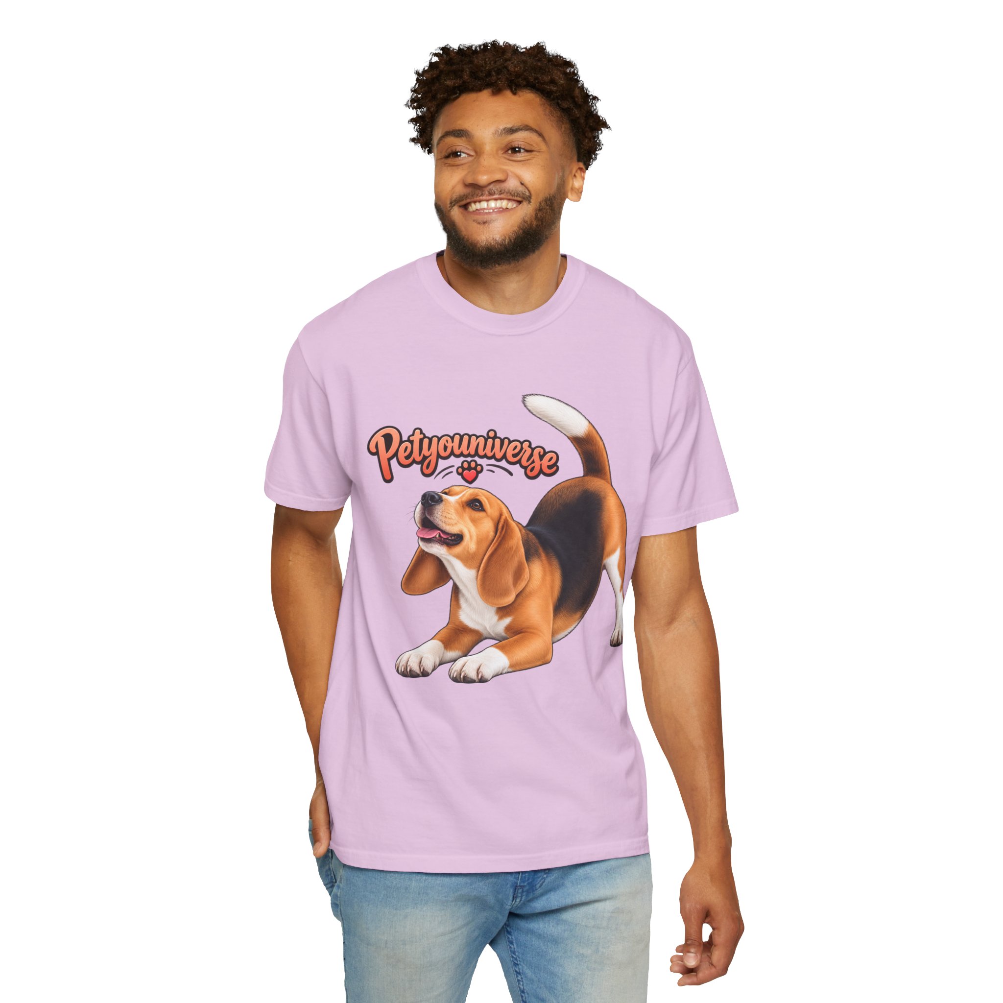 Beagle Playtime T-Shirt — "PetYoUniverse" Graphic Tee for Dog Lovers - Image 88
