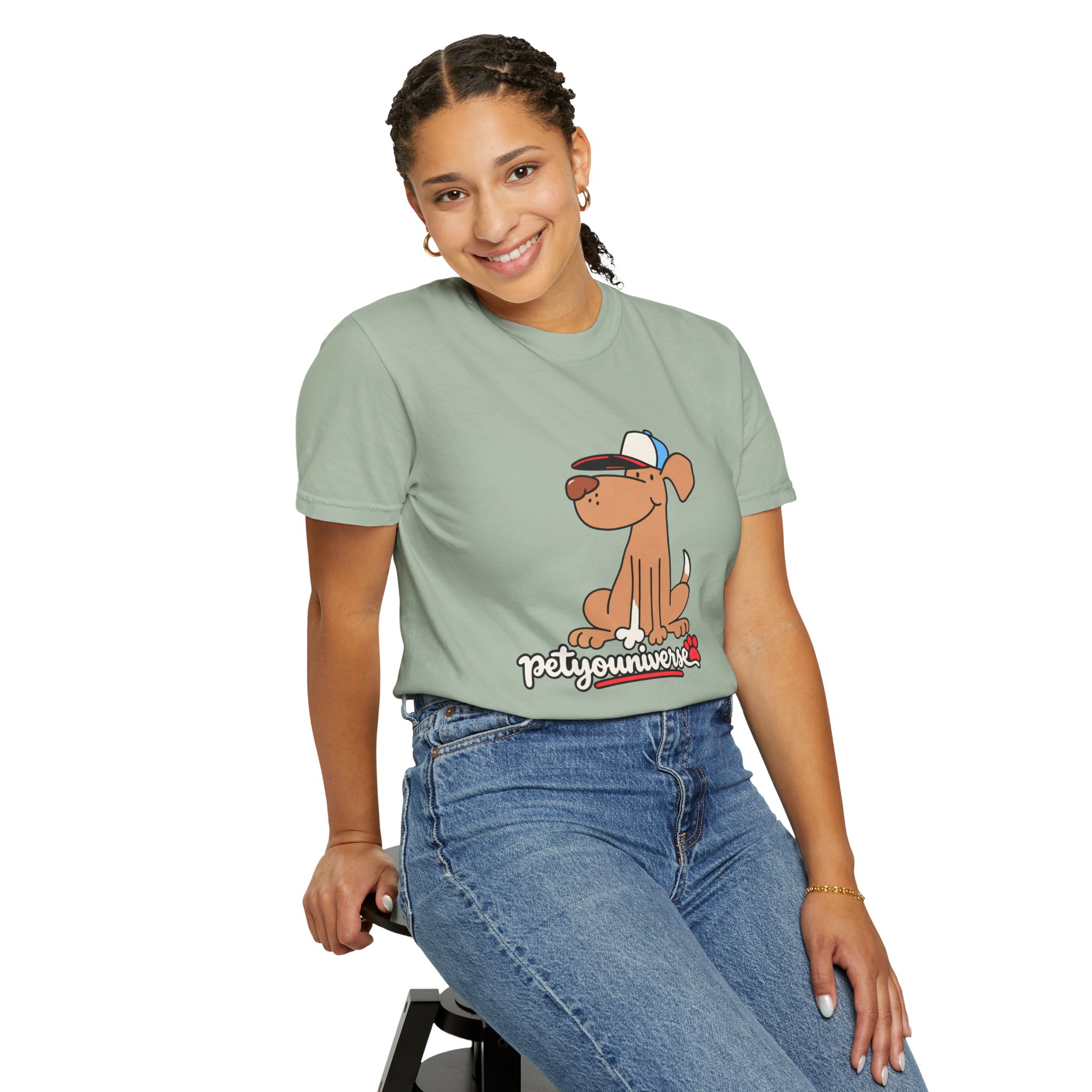 Dog Cartoon Tee — "PetYoUniverse" Puppy Graphic T-Shirt - Image 69