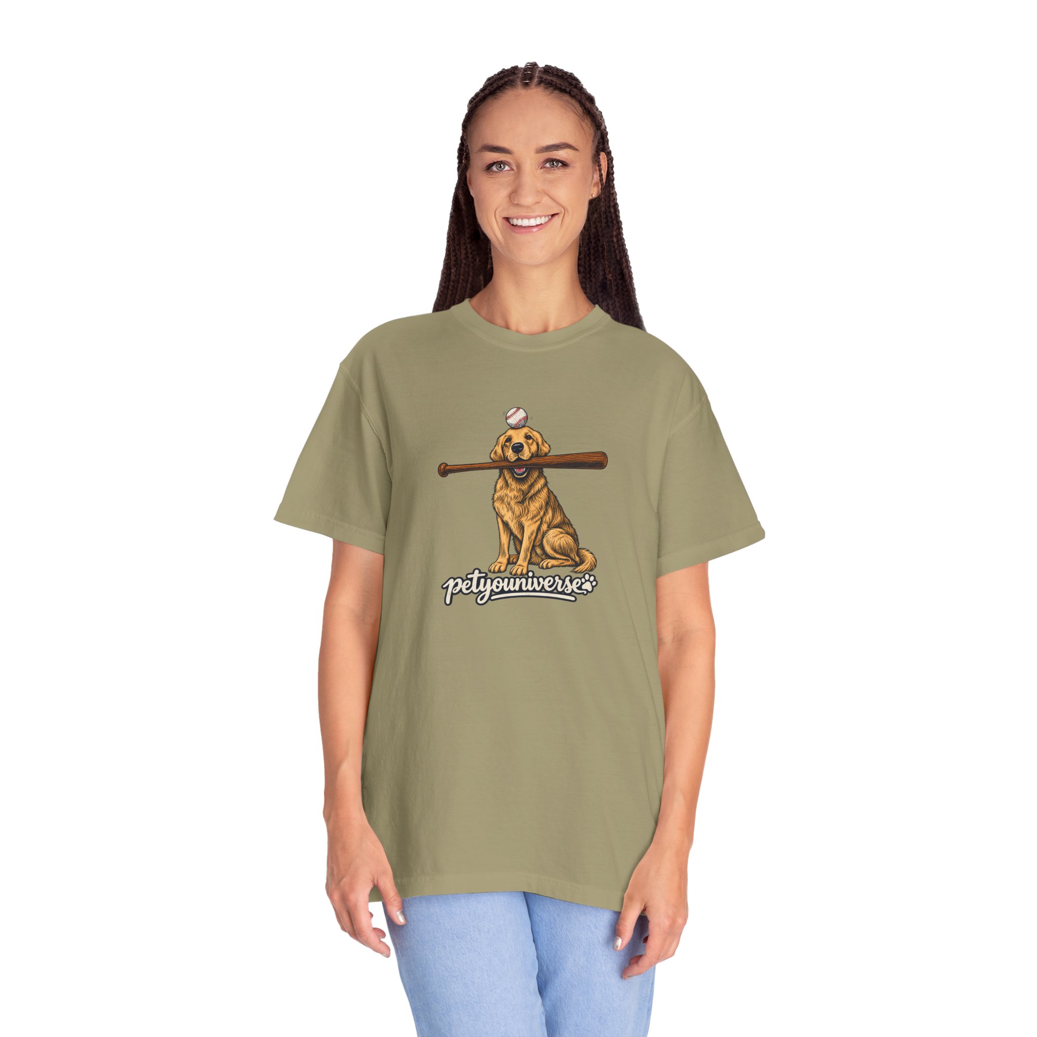 Golden Retriever Baseball Dog T-Shirt — “PetYoUniverse” Vintage Graphic Tee - Image 50