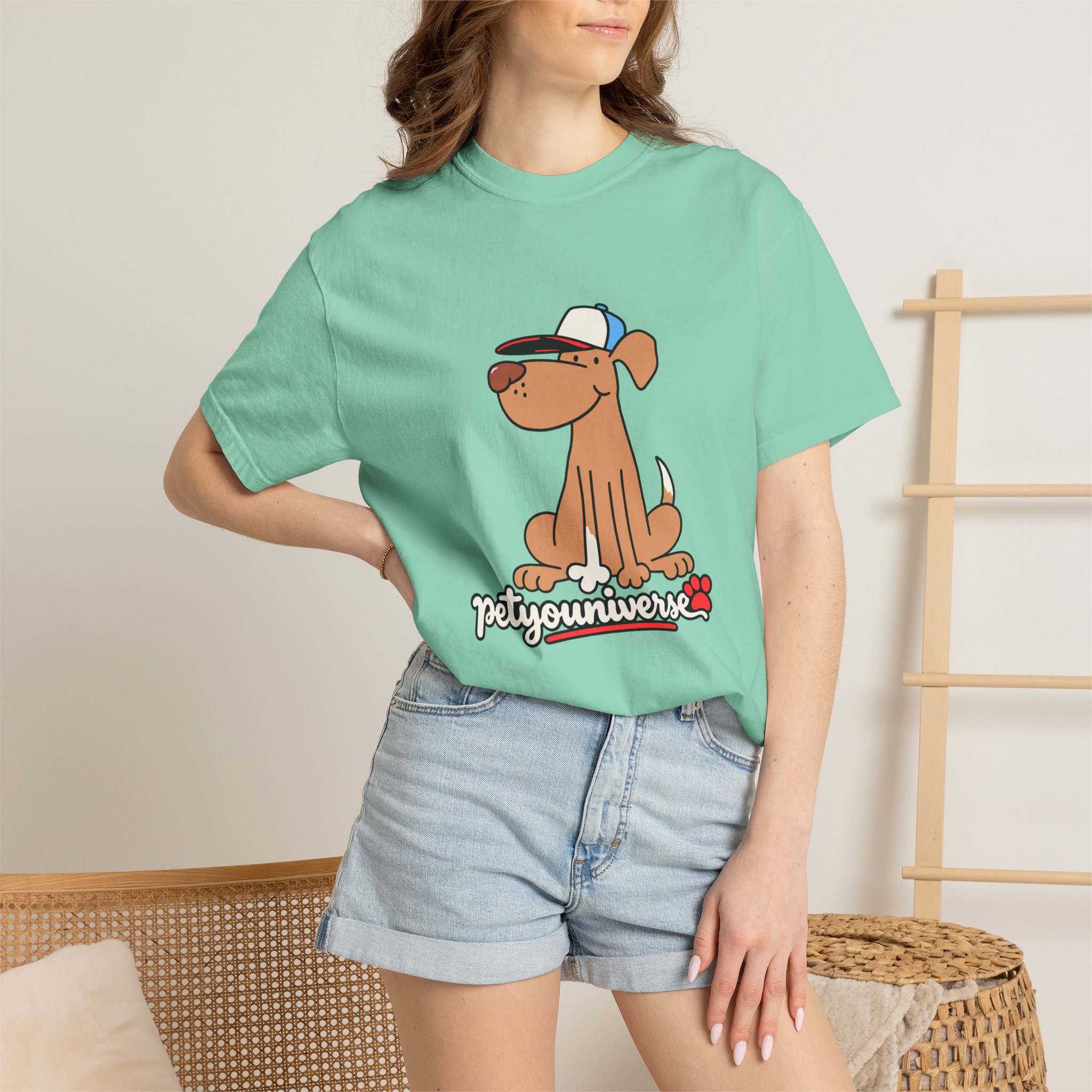 Dog Cartoon Tee — "PetYoUniverse" Puppy Graphic T-Shirt - Image 74