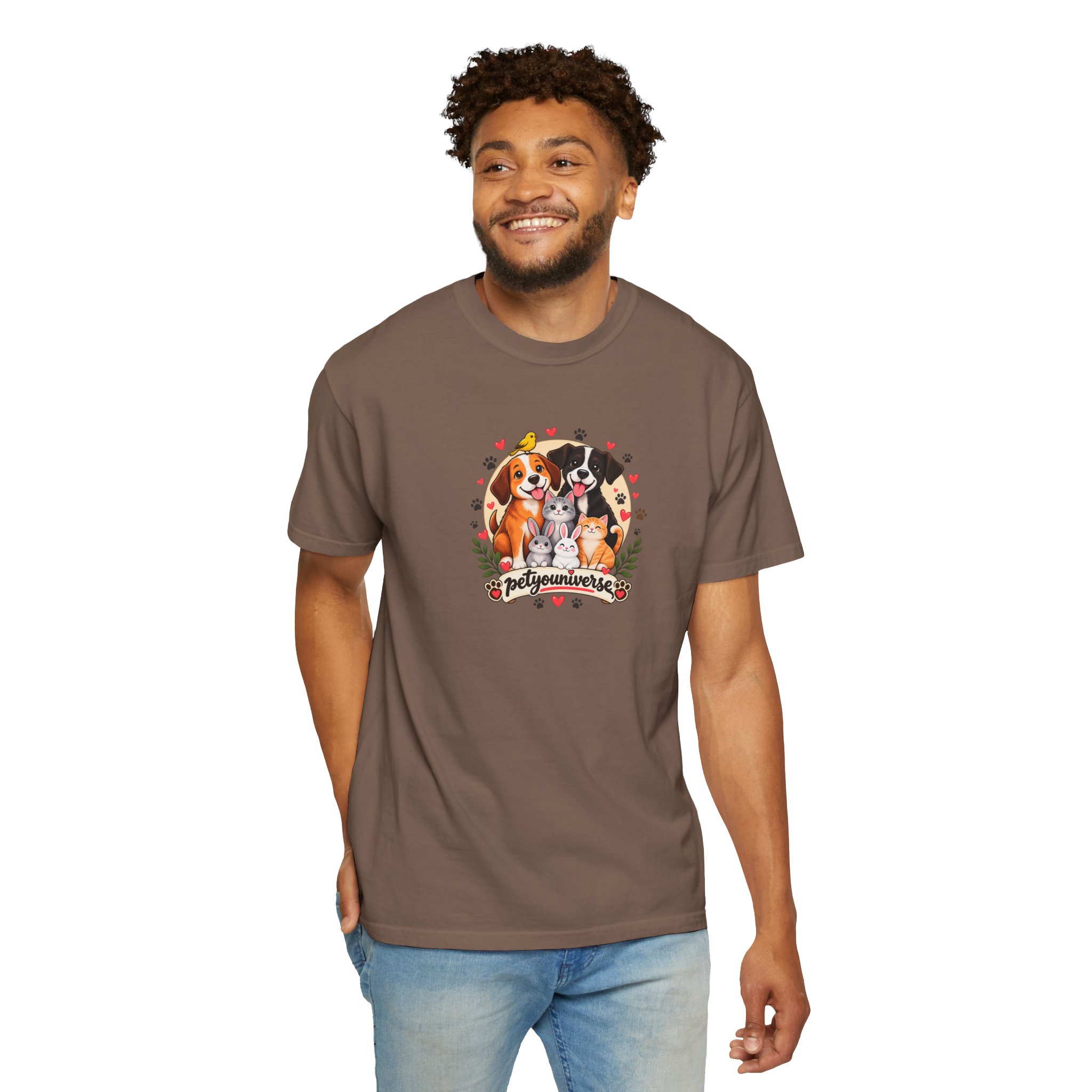 Dog Mom & Dad T-Shirt — 'Pet Parents' Cute Puppy Portrait Tee - Image 43