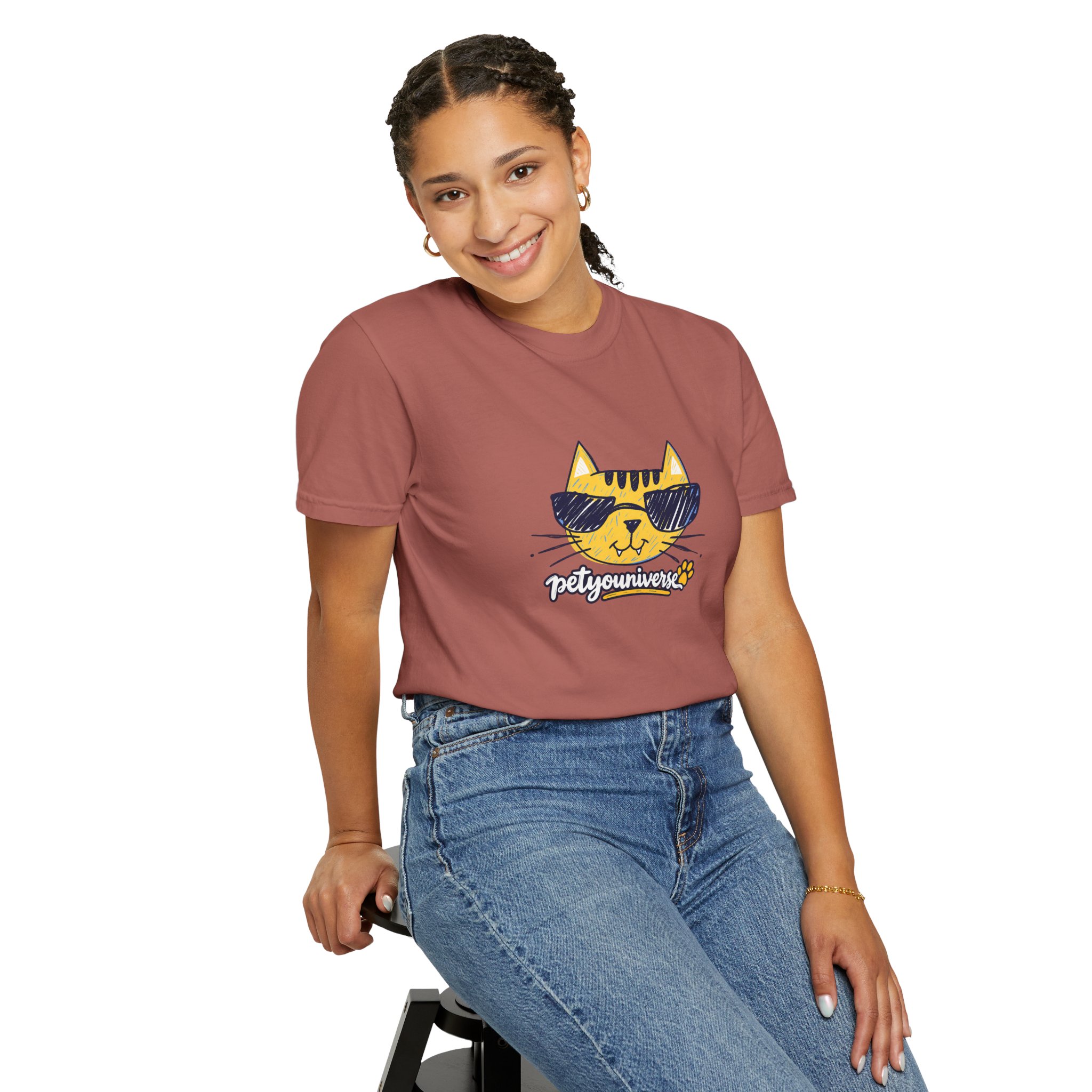 Cool Cat Sunglasses T‑Shirt — 'Purrfectly Awesome' Graphic Tee for Cat Lovers - Image 123