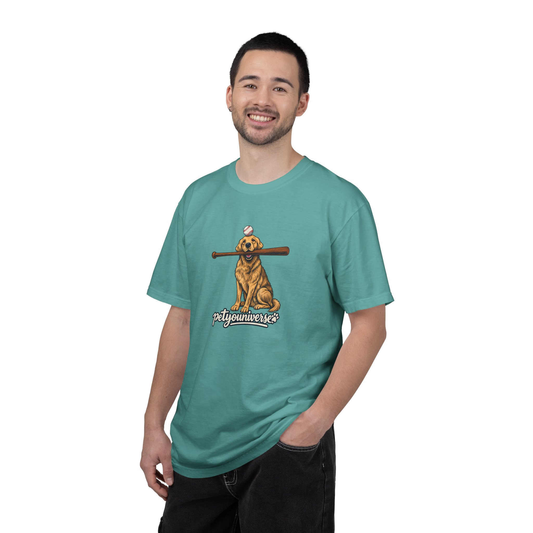Golden Retriever Baseball Dog T-Shirt — “PetYoUniverse” Vintage Graphic Tee - Image 103