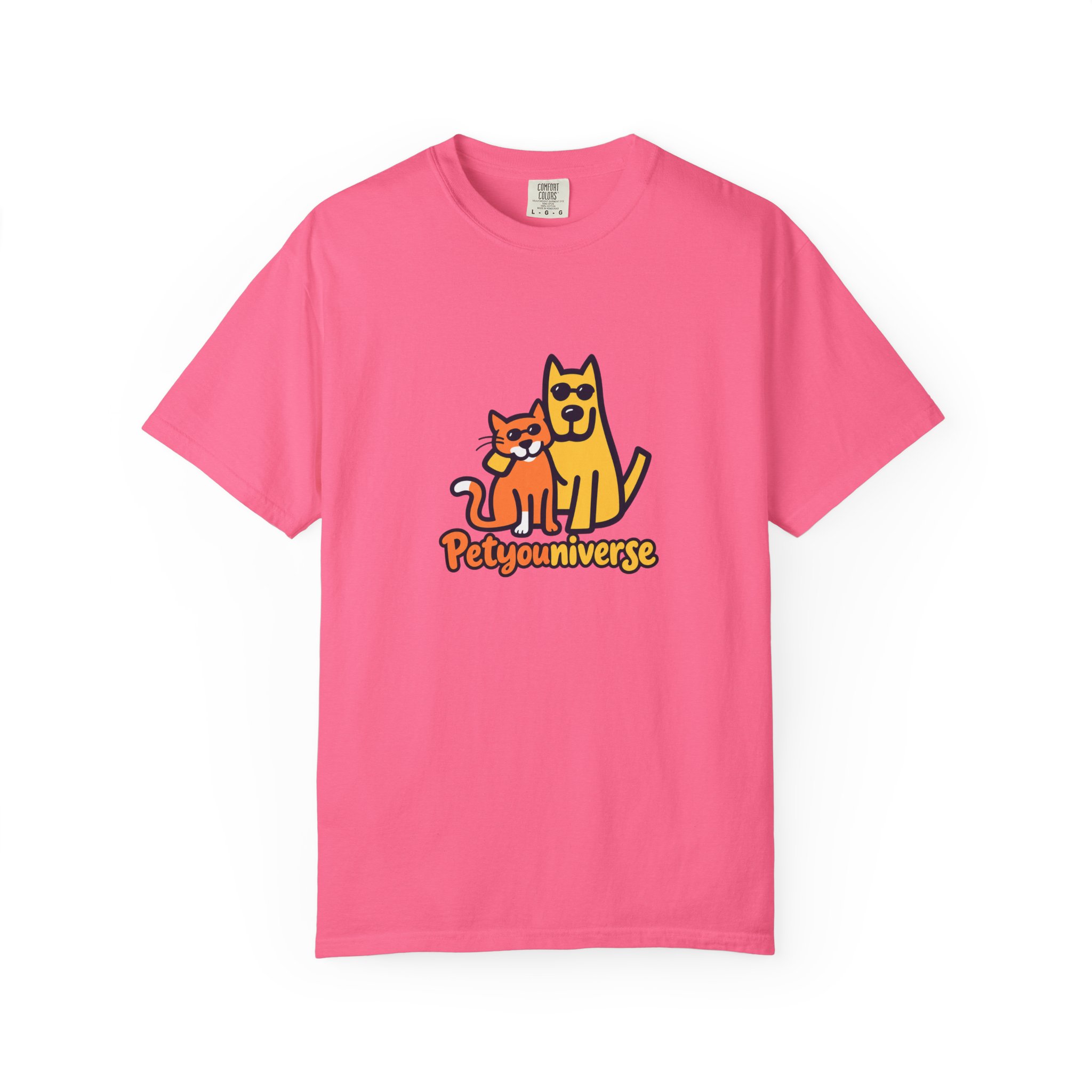 PetyoUniverse Cute Cat & Dog Graphic T-Shirt — Vintage Garment-Dyed Tee for Pet Lovers - Image 127