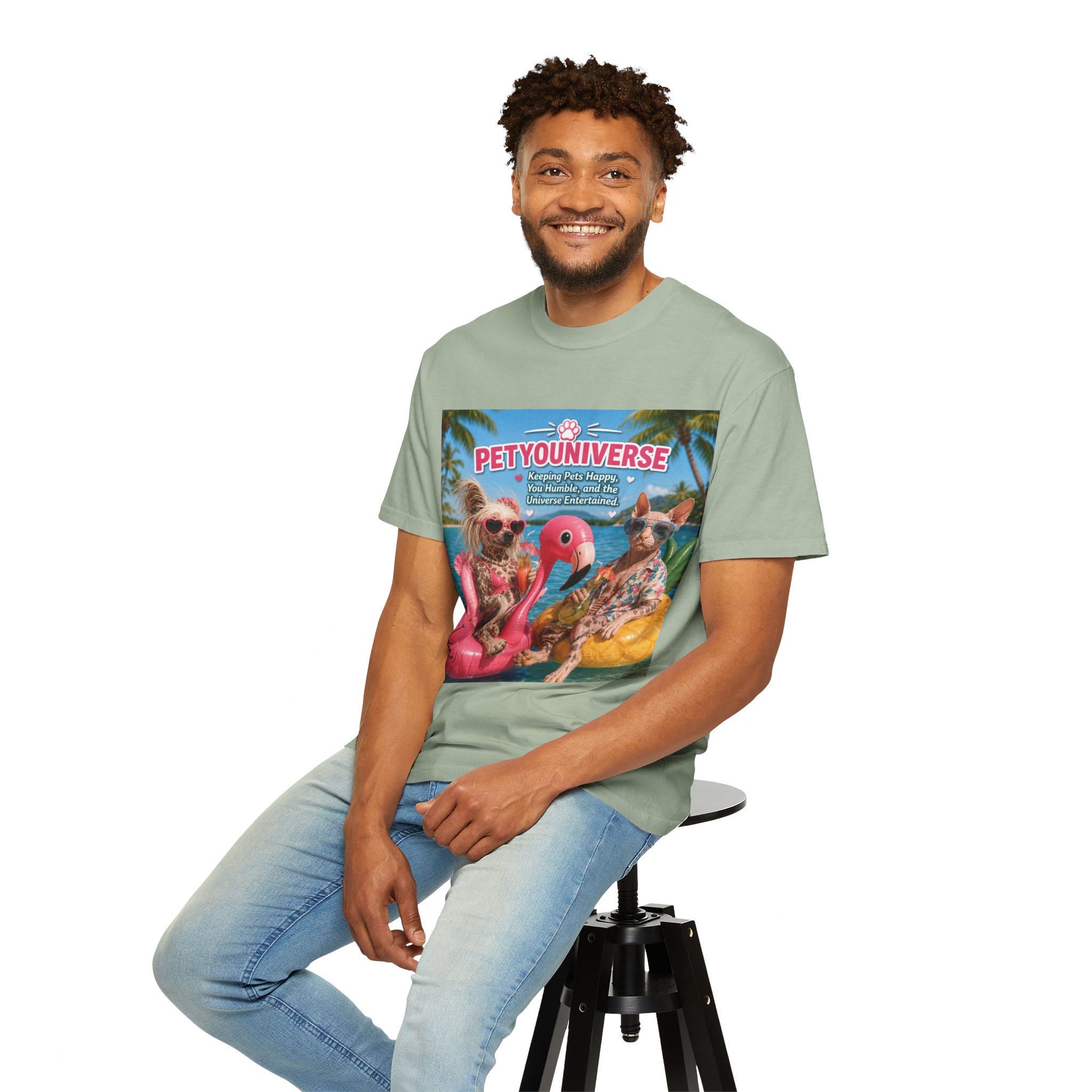 T-Shirt — "Petyouniverse" Summer Dog Vacation Graphic Tee - Image 53