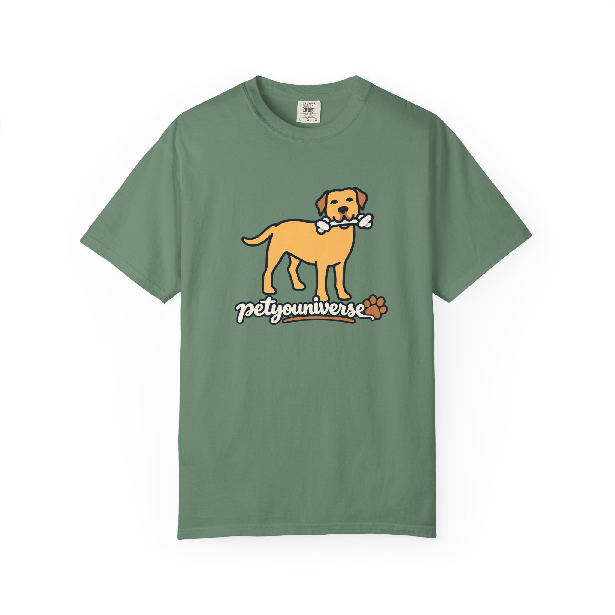 Dog Bone Graphic T-Shirt — "PetYoUniverse" Puppy Tee - Image 73