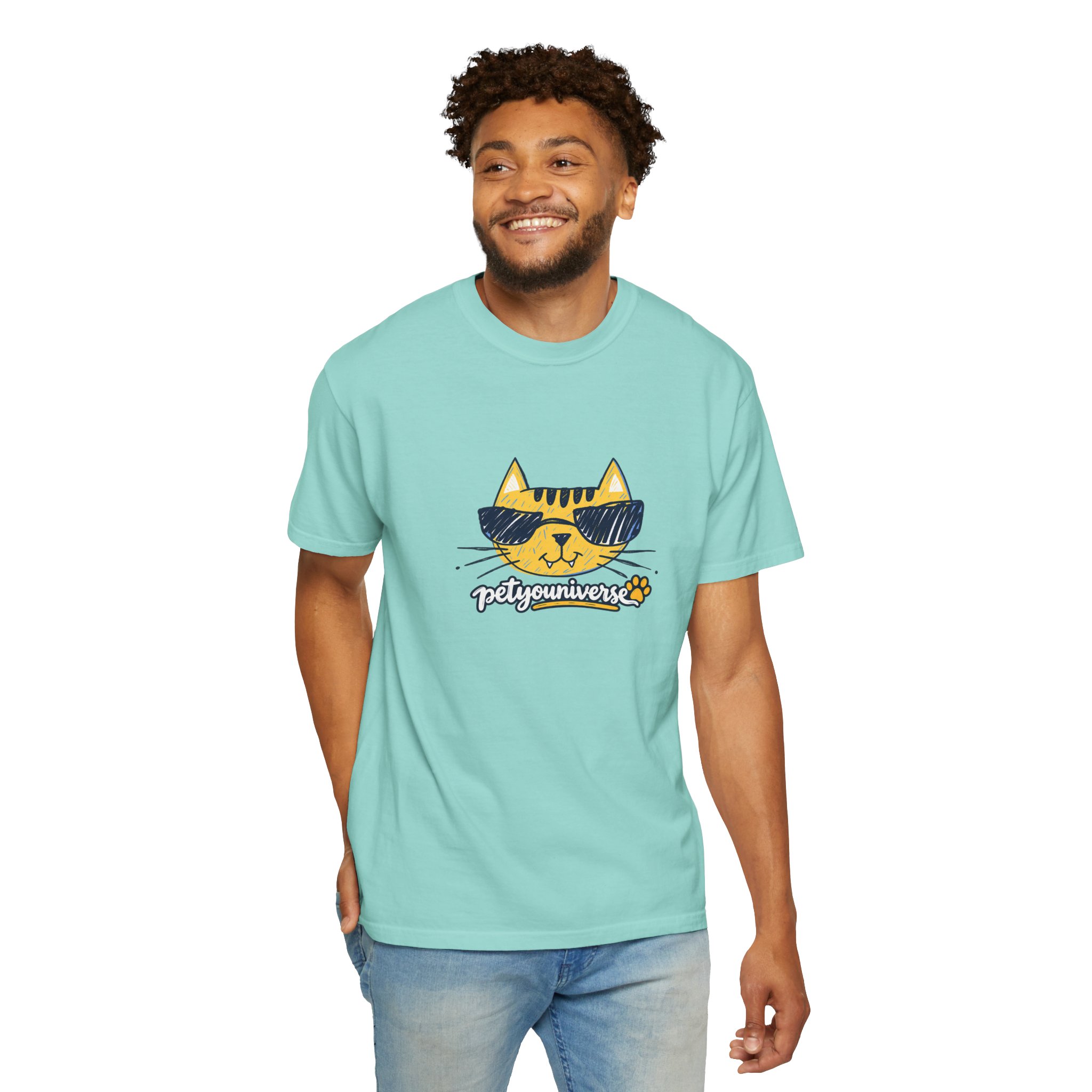Cool Cat Sunglasses T‑Shirt — 'Purrfectly Awesome' Graphic Tee for Cat Lovers - Image 70