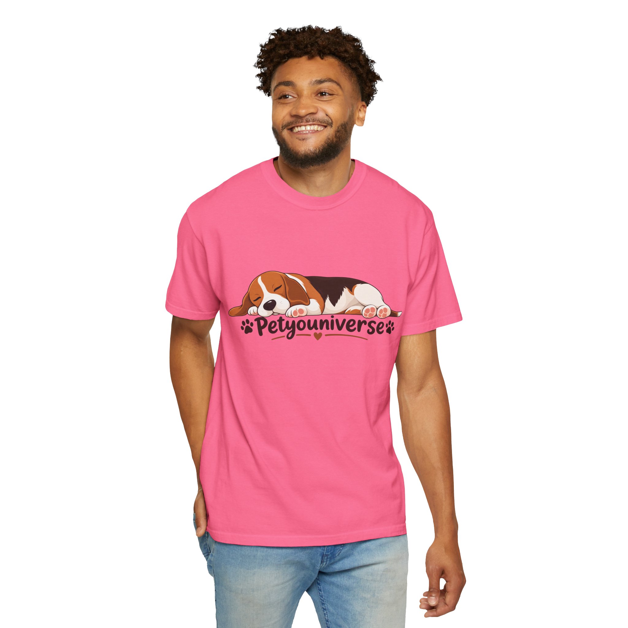 Sleeping Beagle T-Shirt — Cute "PetYoUniverse" Dog Graphic Tee - Image 115