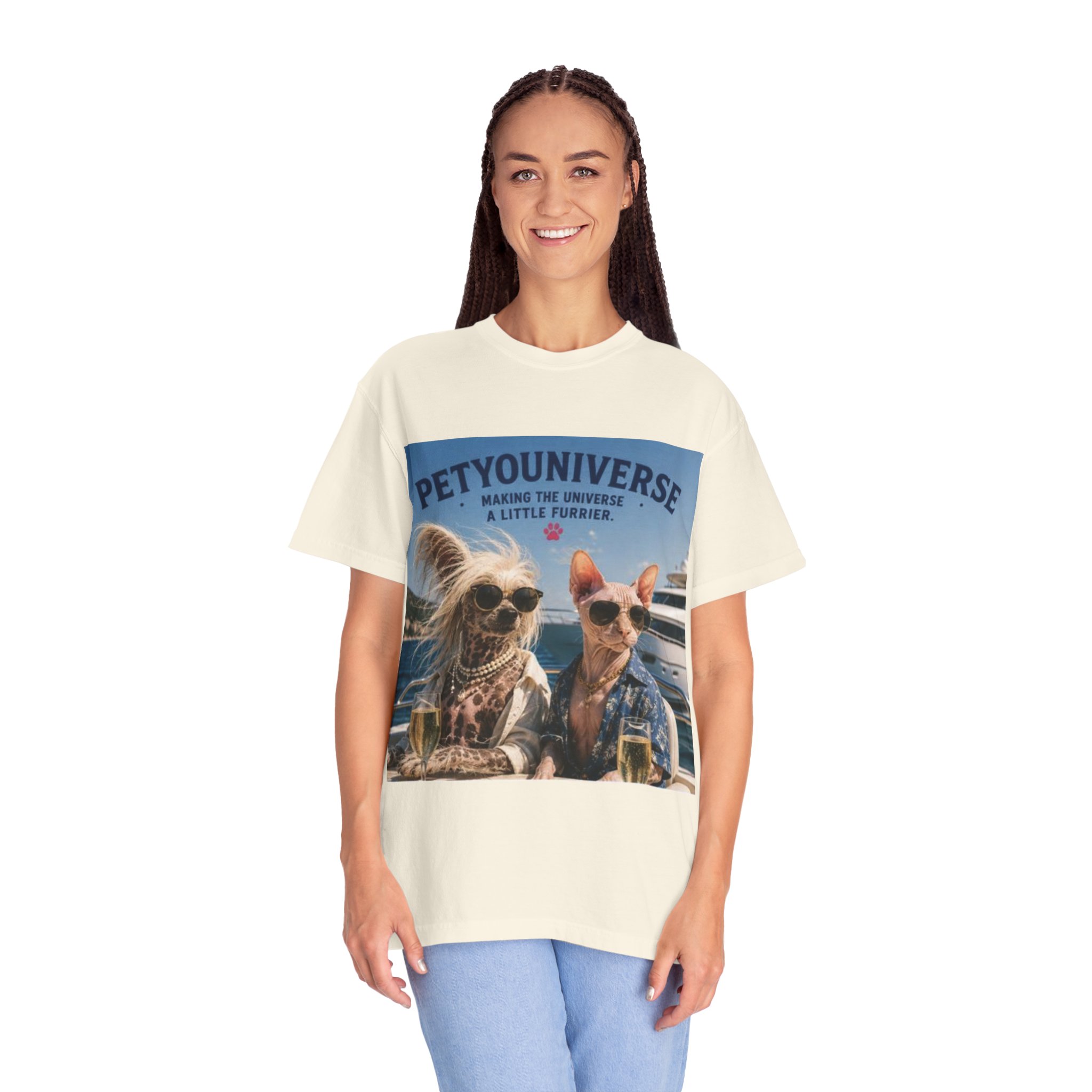 PetYoUniverse T-Shirt — 'Making the Universe a Little Furrier' Retro Dog & Cat Tee - Image 19