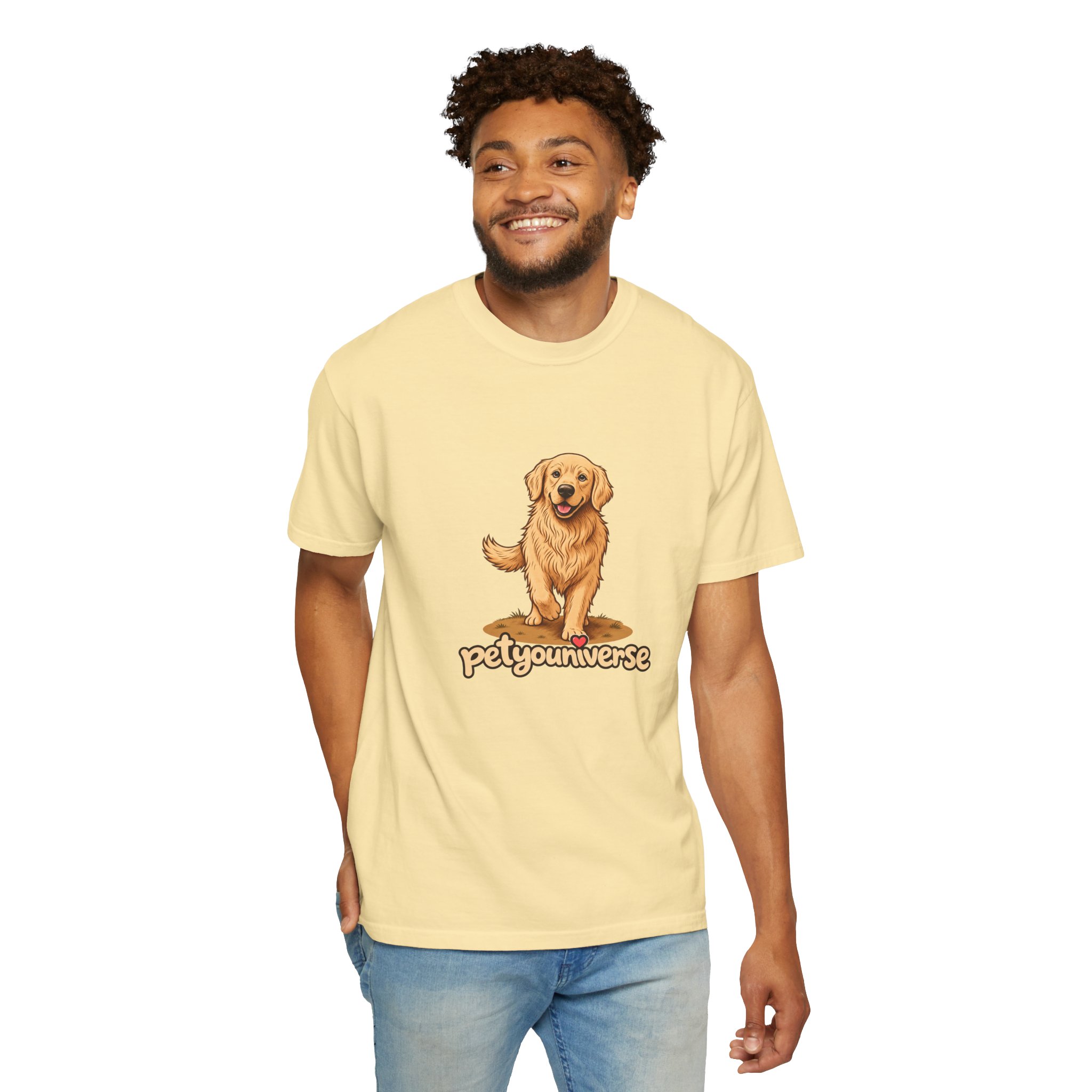 Golden Retriever Graphic T-Shirt — "PetYoUniverse" Cute Dog Tee - Image 16
