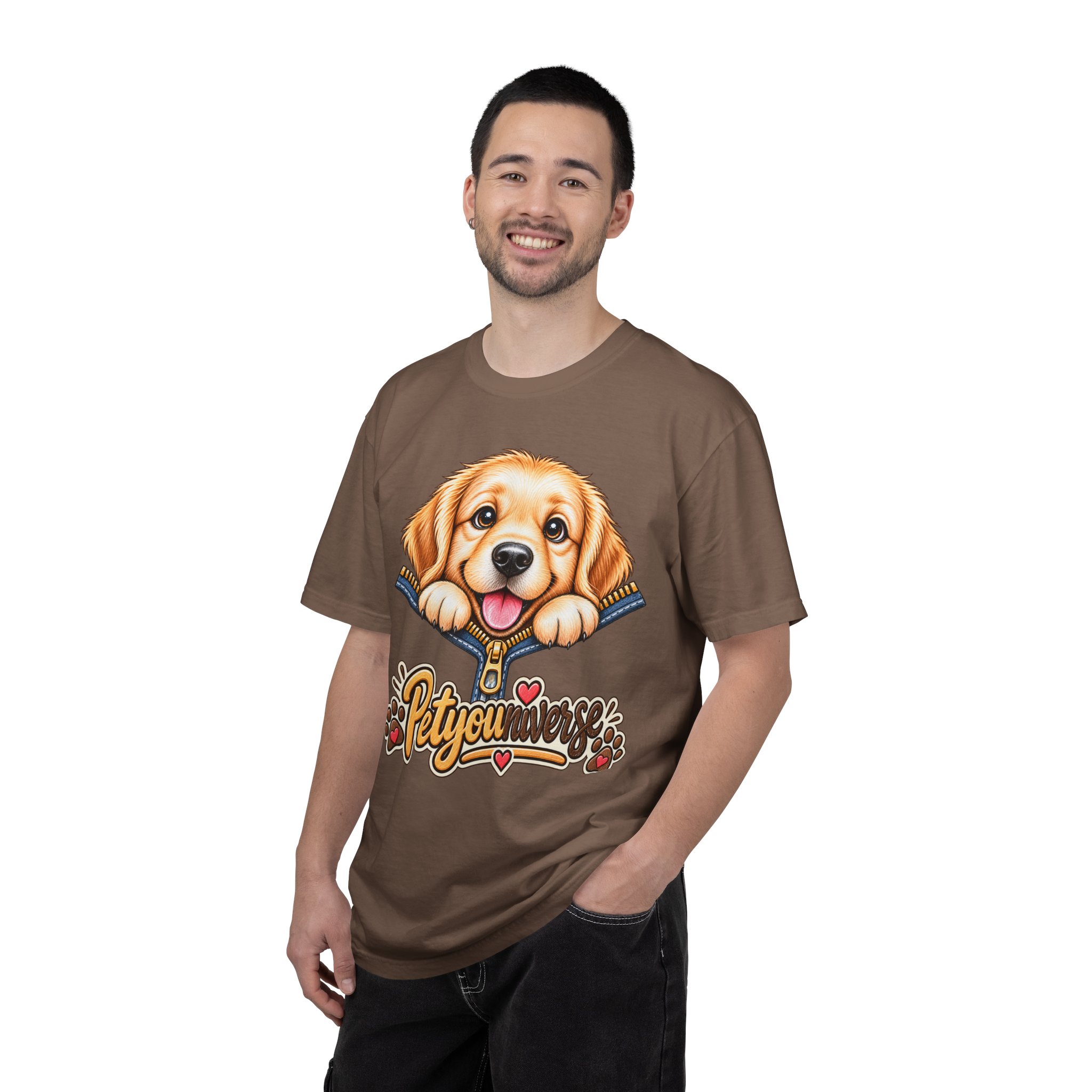 Golden Retriever Puppy "PetYoUniverse" T-Shirt - Image 40
