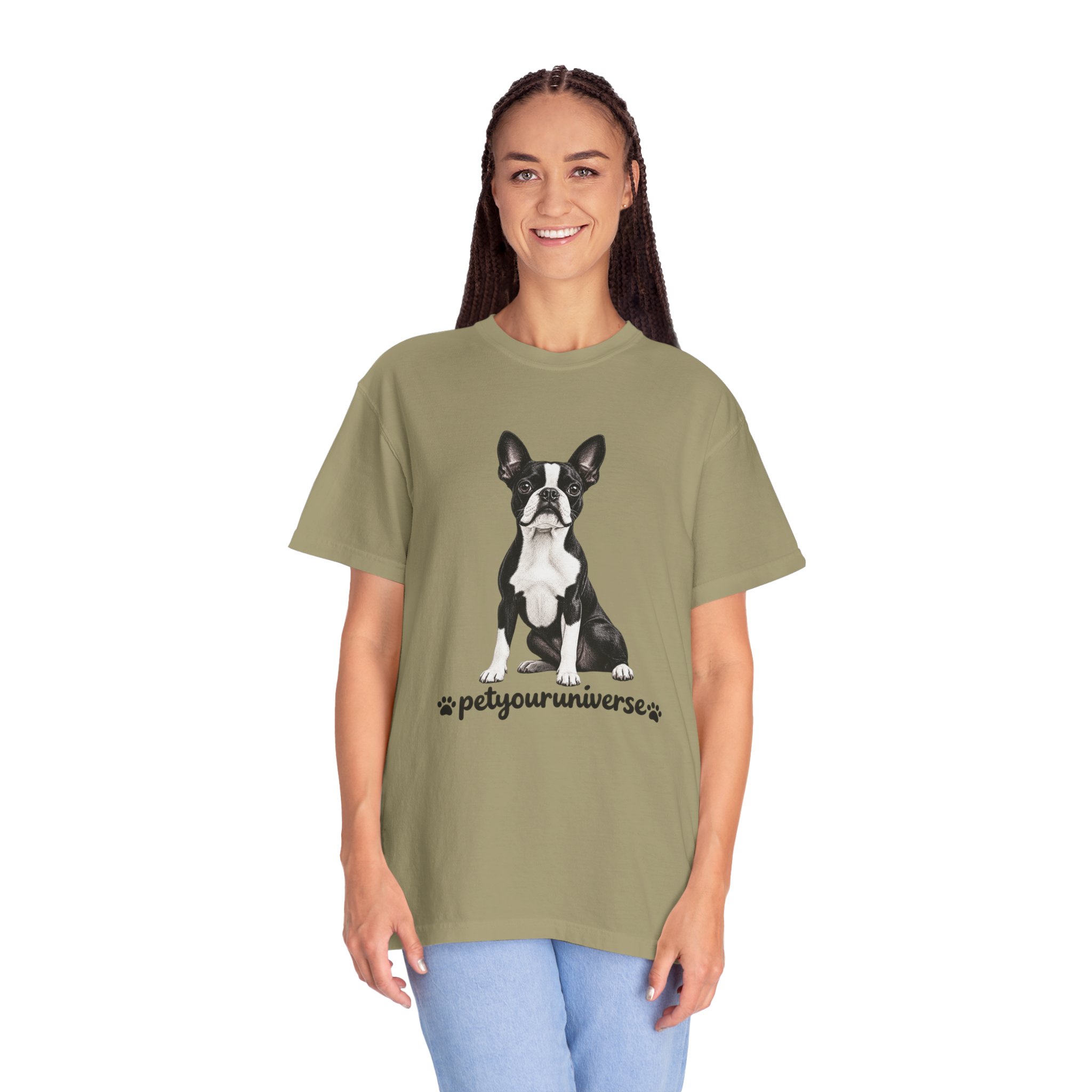 Boston Terrier Graphic T-Shirt — "PetYoUniverse" Dog Lover Tee - Image 14