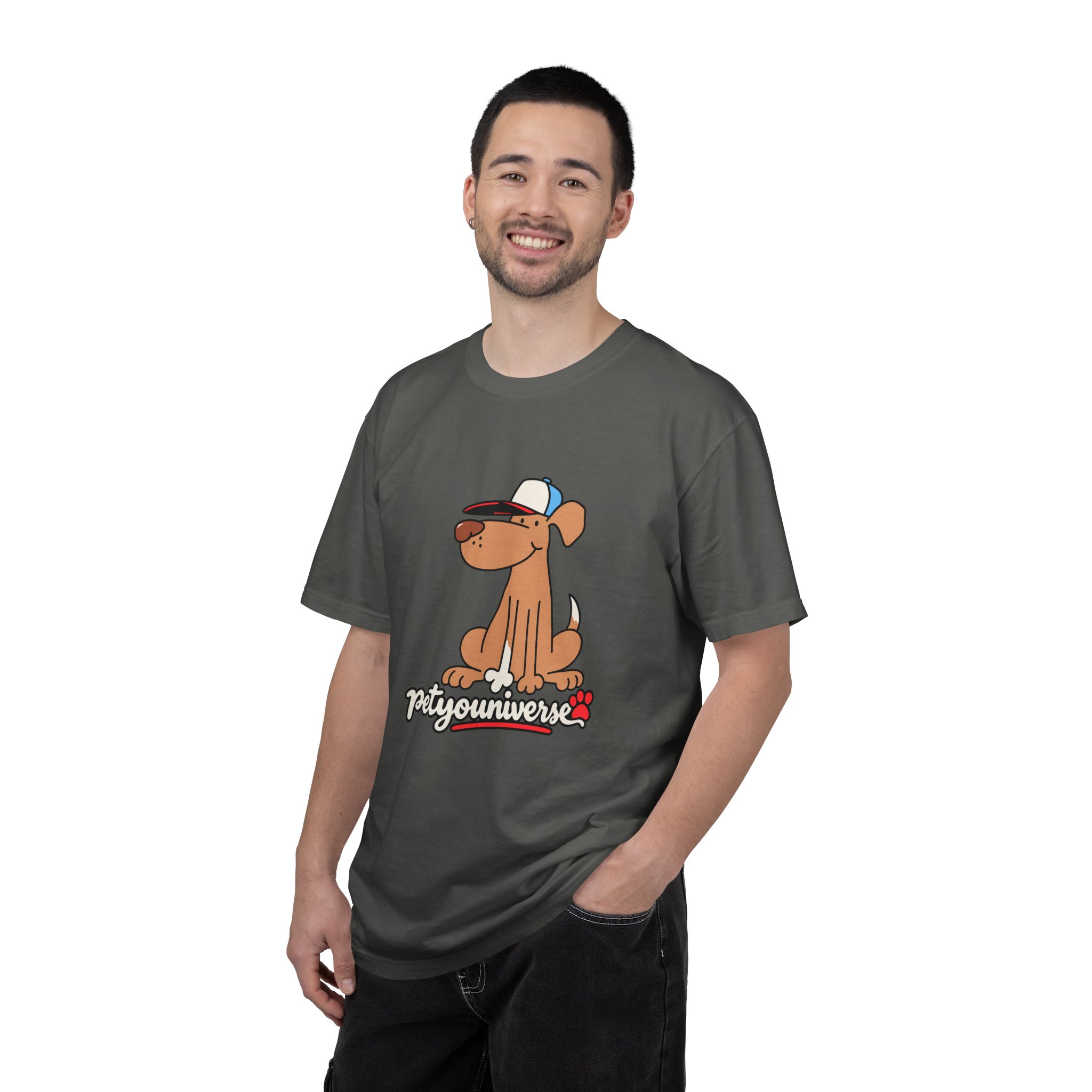 Dog Cartoon Tee — "PetYoUniverse" Puppy Graphic T-Shirt - Image 49