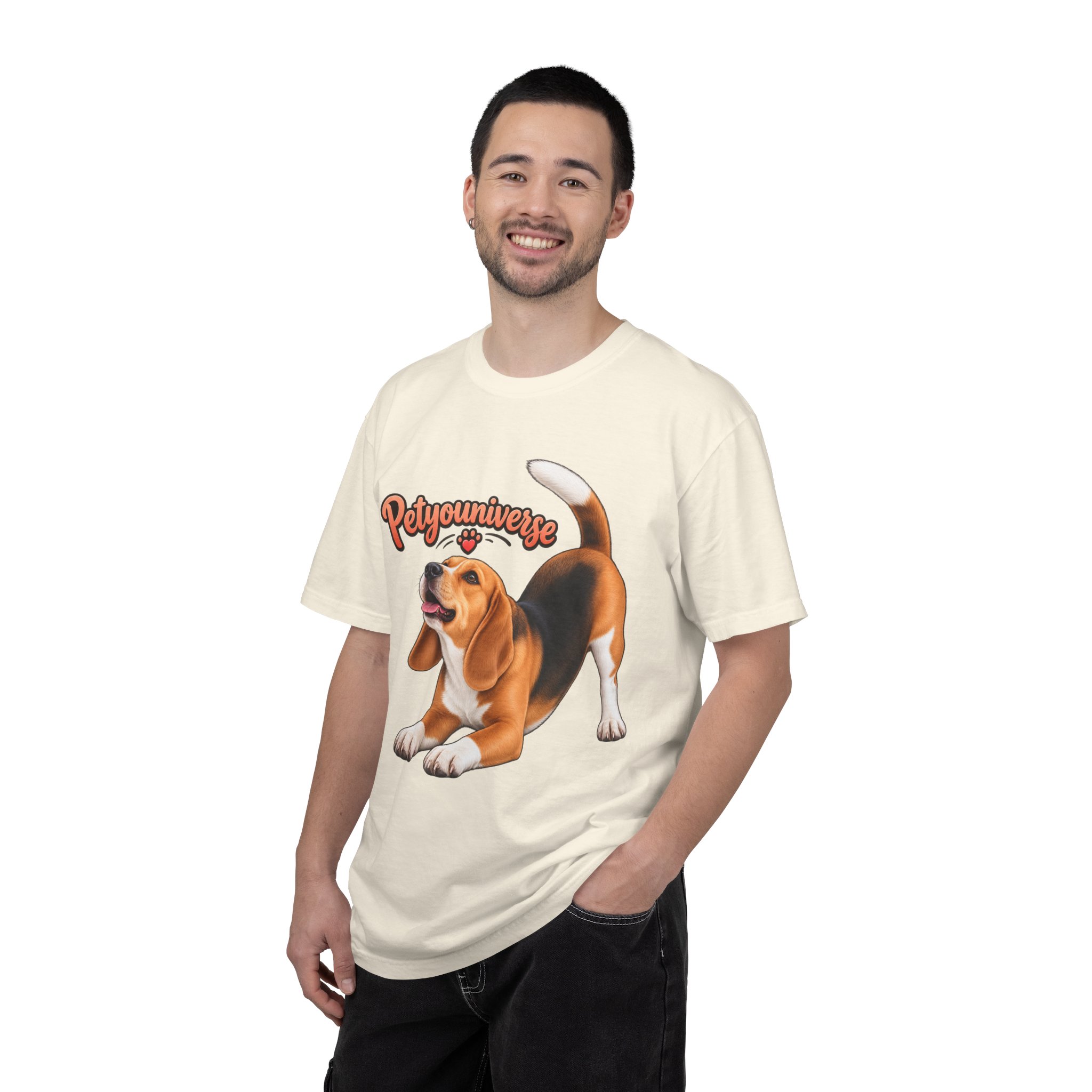 Beagle Playtime T-Shirt — "PetYoUniverse" Graphic Tee for Dog Lovers - Image 4