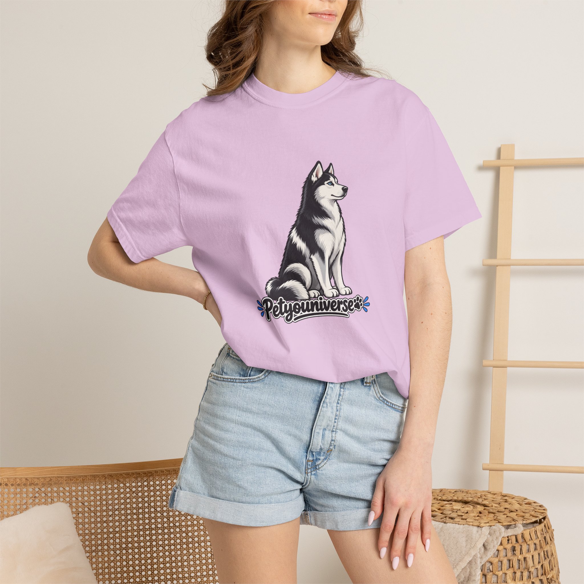 Husky Graphic T-Shirt — 'PetYoUniverse' Retro Dog Tee - Image 101