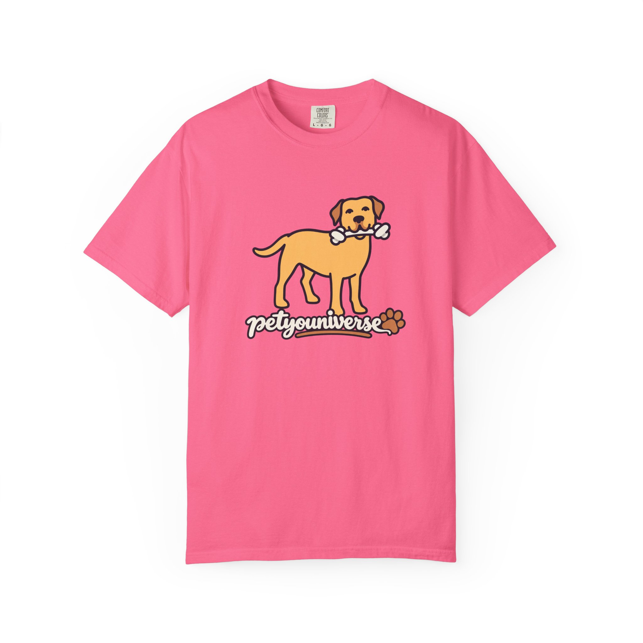 Dog Bone Graphic T-Shirt — "PetYoUniverse" Puppy Tee - Image 118