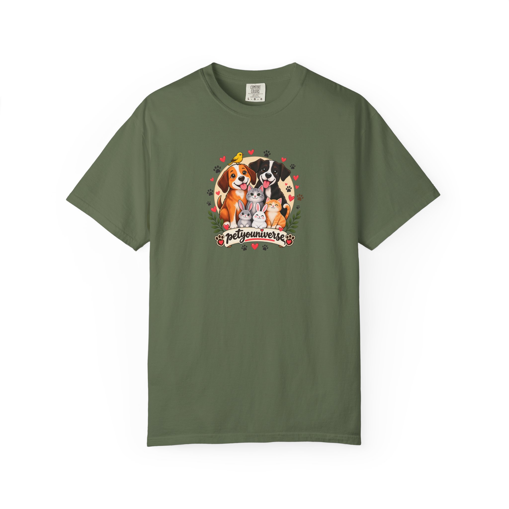 Dog Mom & Dad T-Shirt — 'Pet Parents' Cute Puppy Portrait Tee - Image 46