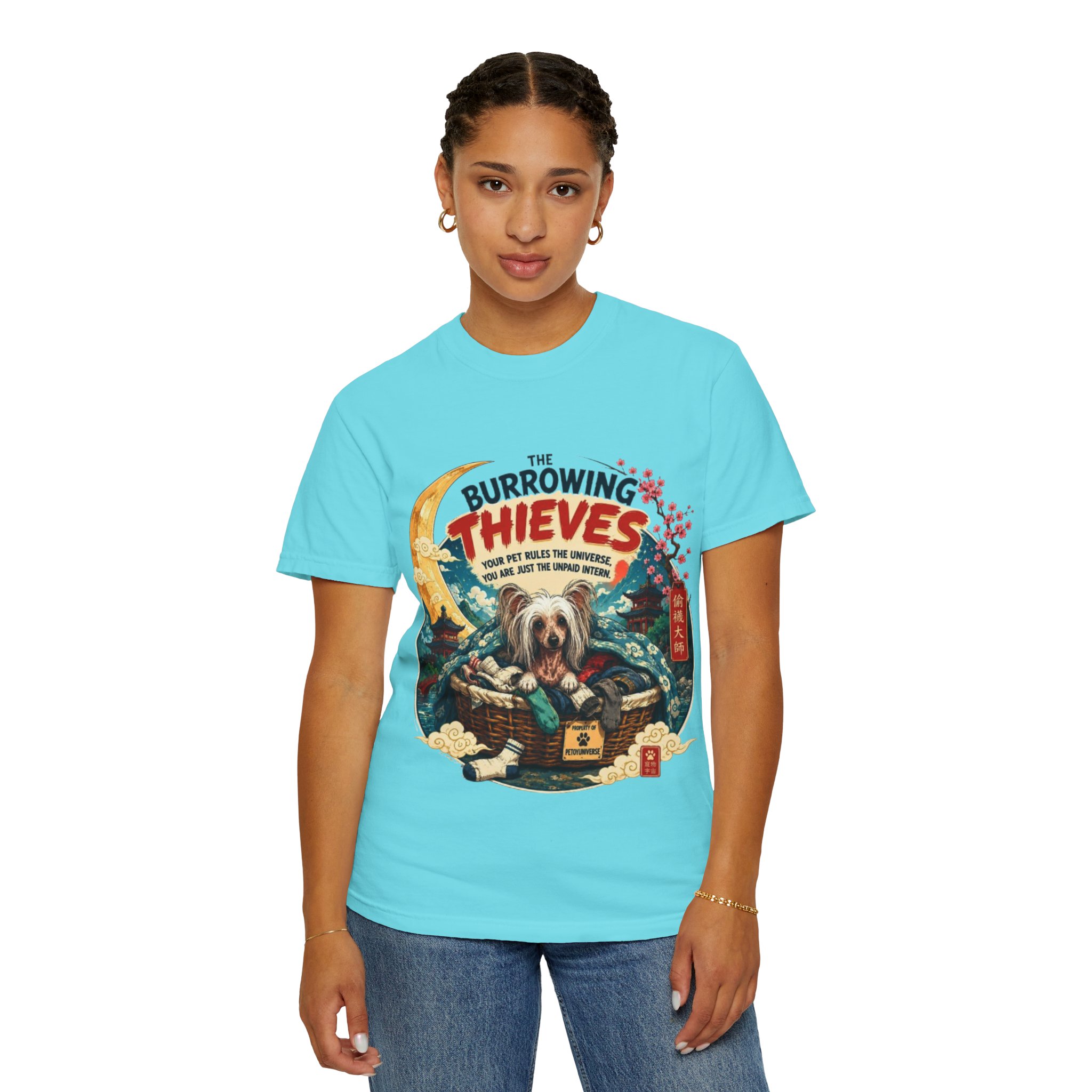 T-Shirt — The Burrowing Thieves Vintage Dog Treasure Chest Graphic Tee - Image 64