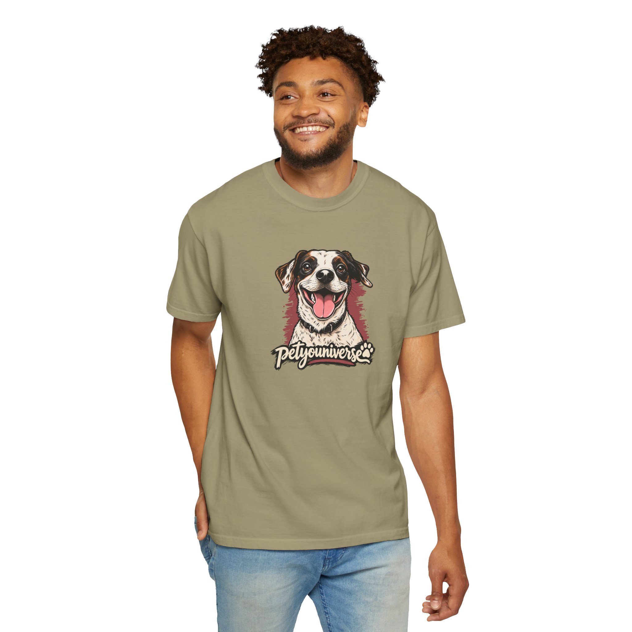 Dog Lover T-Shirt — Smiling Pup "Petyouniverse" Graphic Tee - Image 22