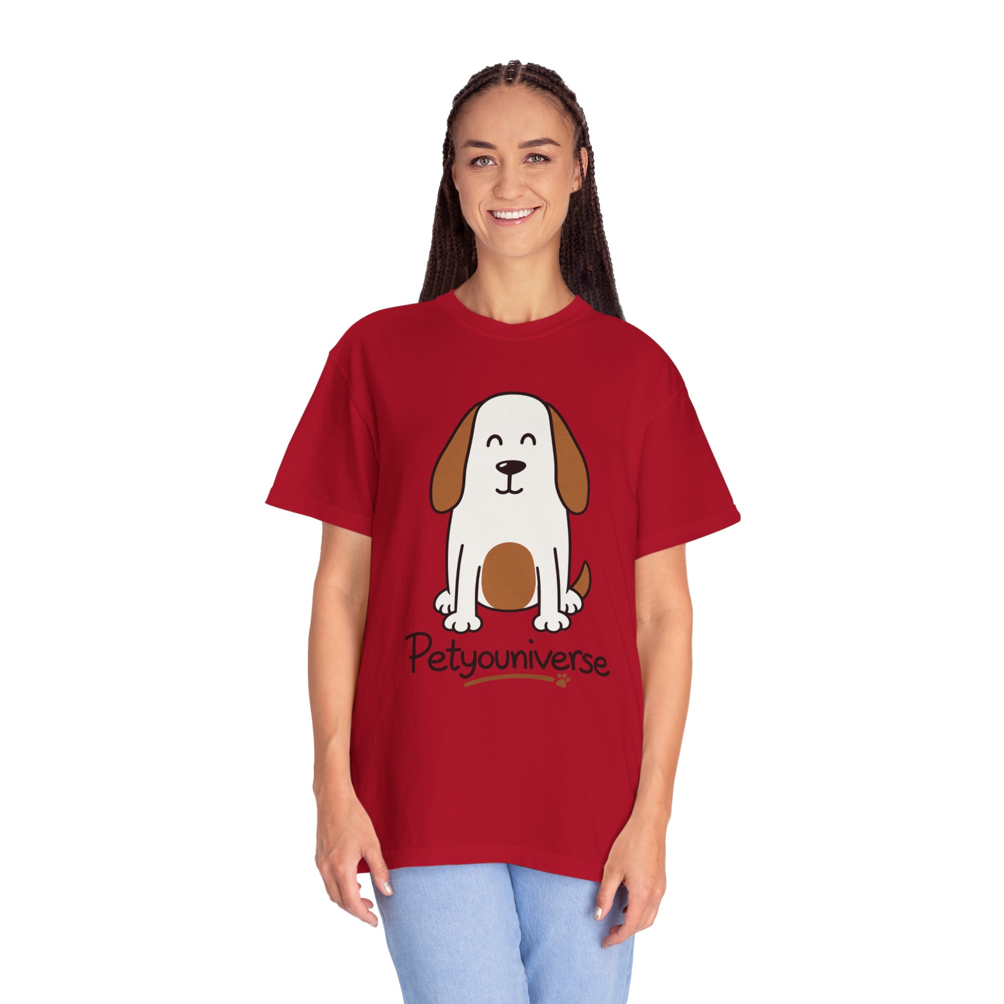 Cute Puppy Graphic T-Shirt — “PetYoUniverse” Dog Lover Tee - Image 113