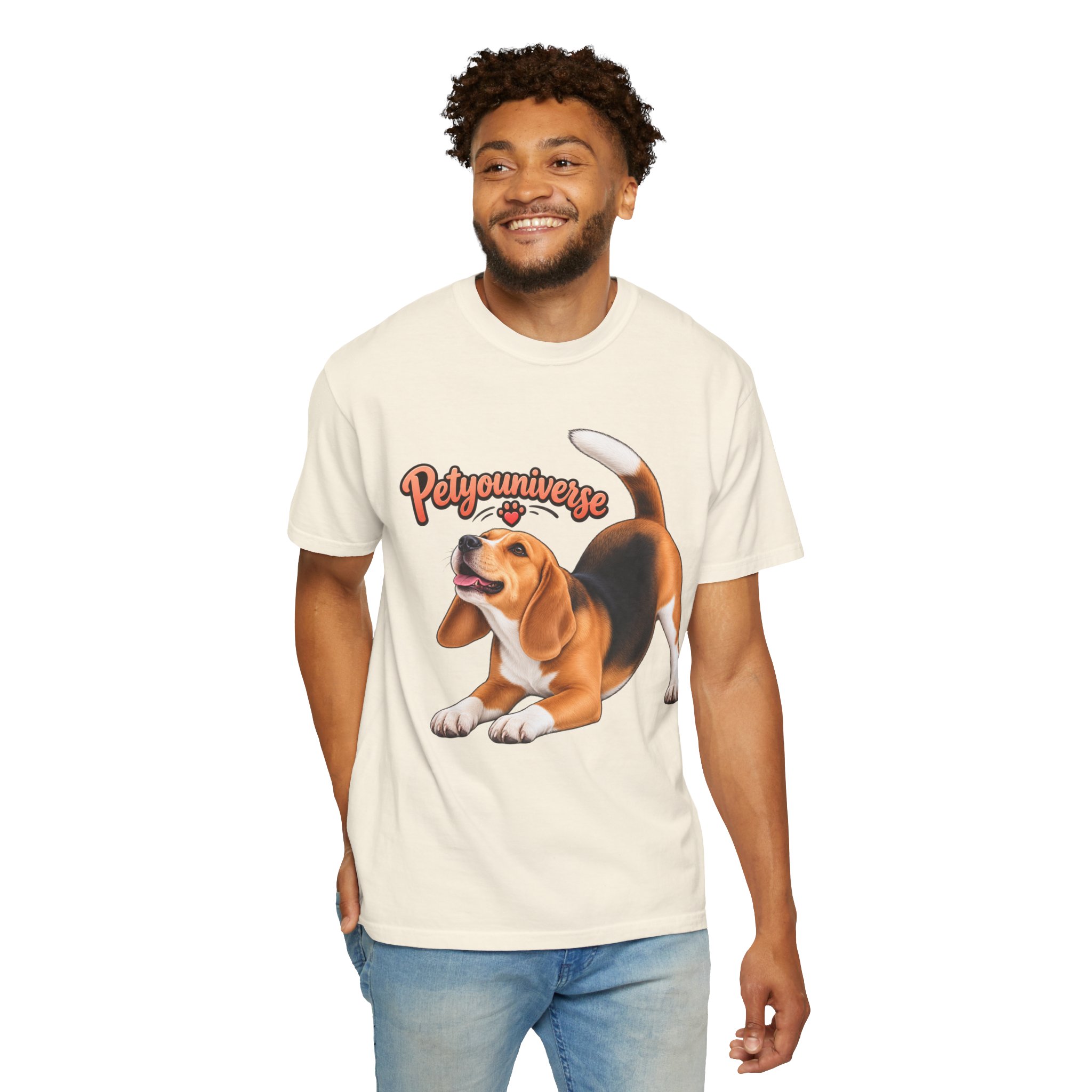 Beagle Playtime T-Shirt — "PetYoUniverse" Graphic Tee for Dog Lovers - Image 7