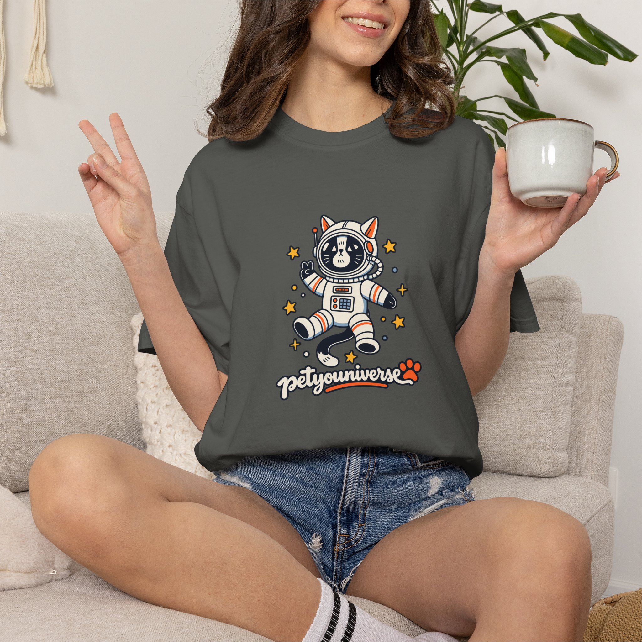 Astronaut Dog T-Shirt — 'PetYoUniverse' Cute Space Pup Tee - Image 39