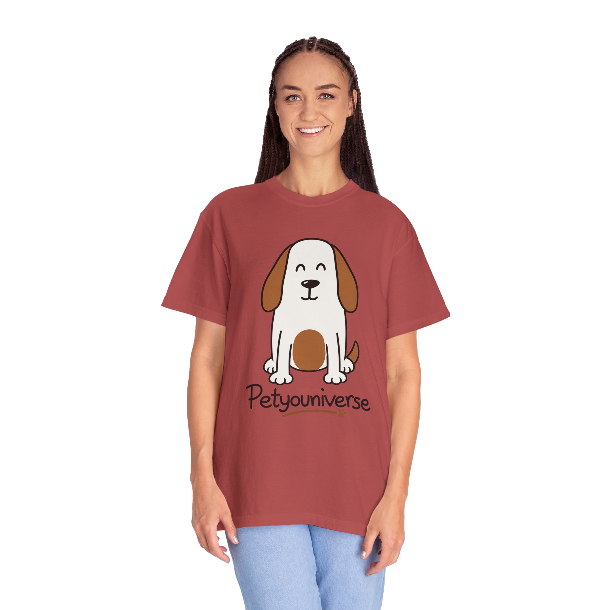 Cute Puppy Graphic T-Shirt — “PetYoUniverse” Dog Lover Tee - Image 95
