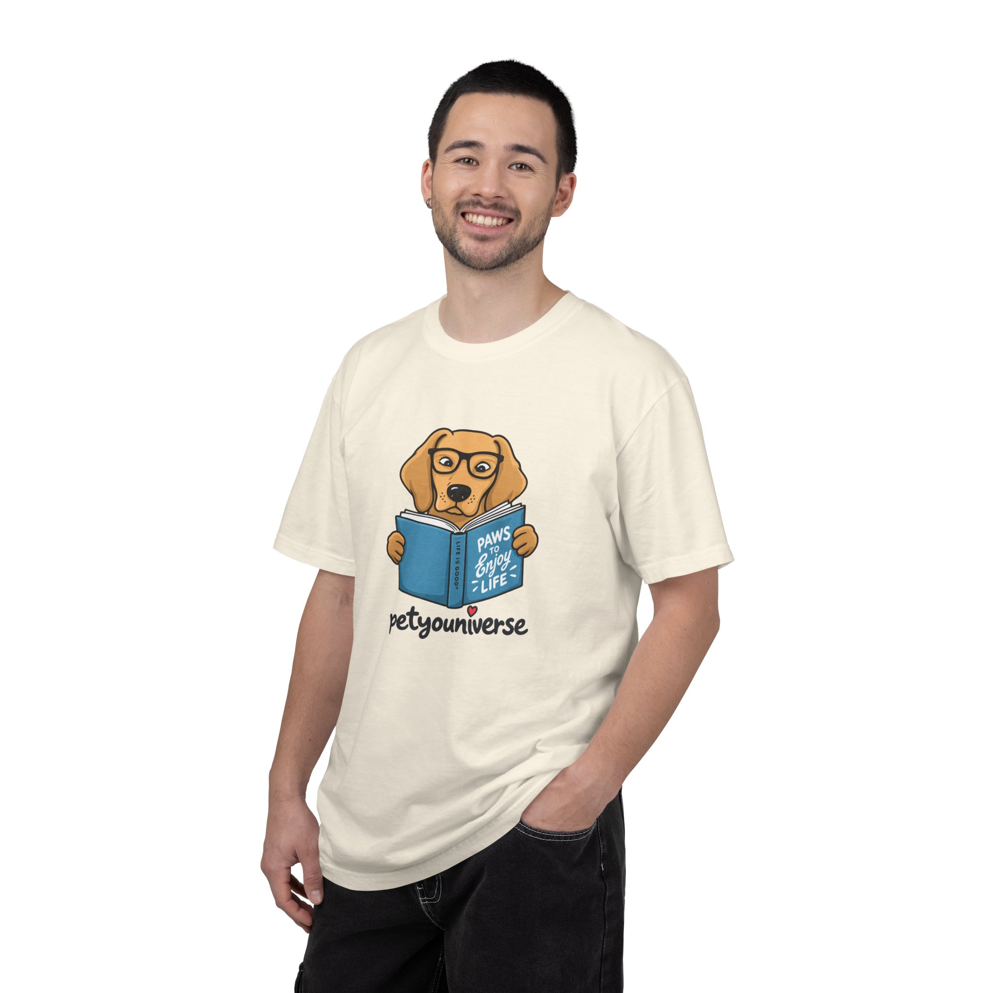 Dog Reading T-Shirt — "Paws & Books" Cute Booklover Pup Tee - Image 4