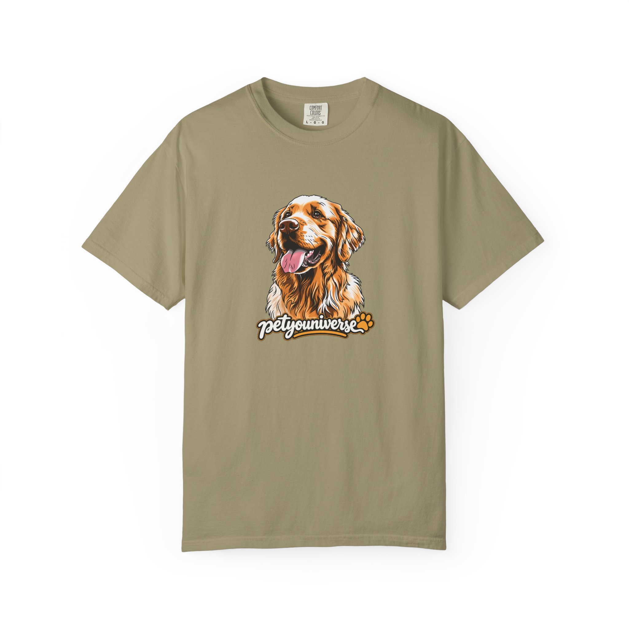 Dog Lover T-Shirt — Golden Retriever Portrait "PetYoUniverse" Graphic - Image 37