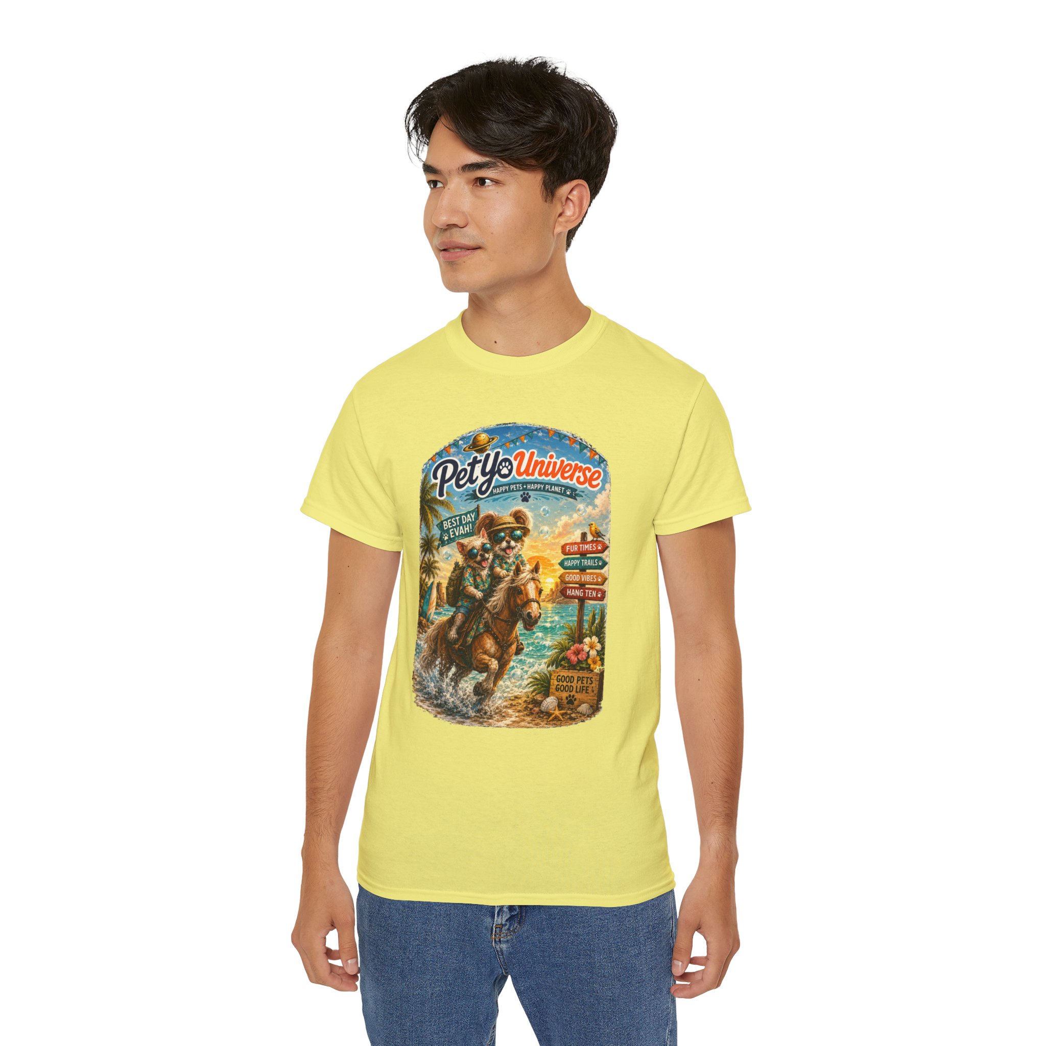 T-Shirt — PetYoUniverse Camping Cat Graphic Tee - Image 23
