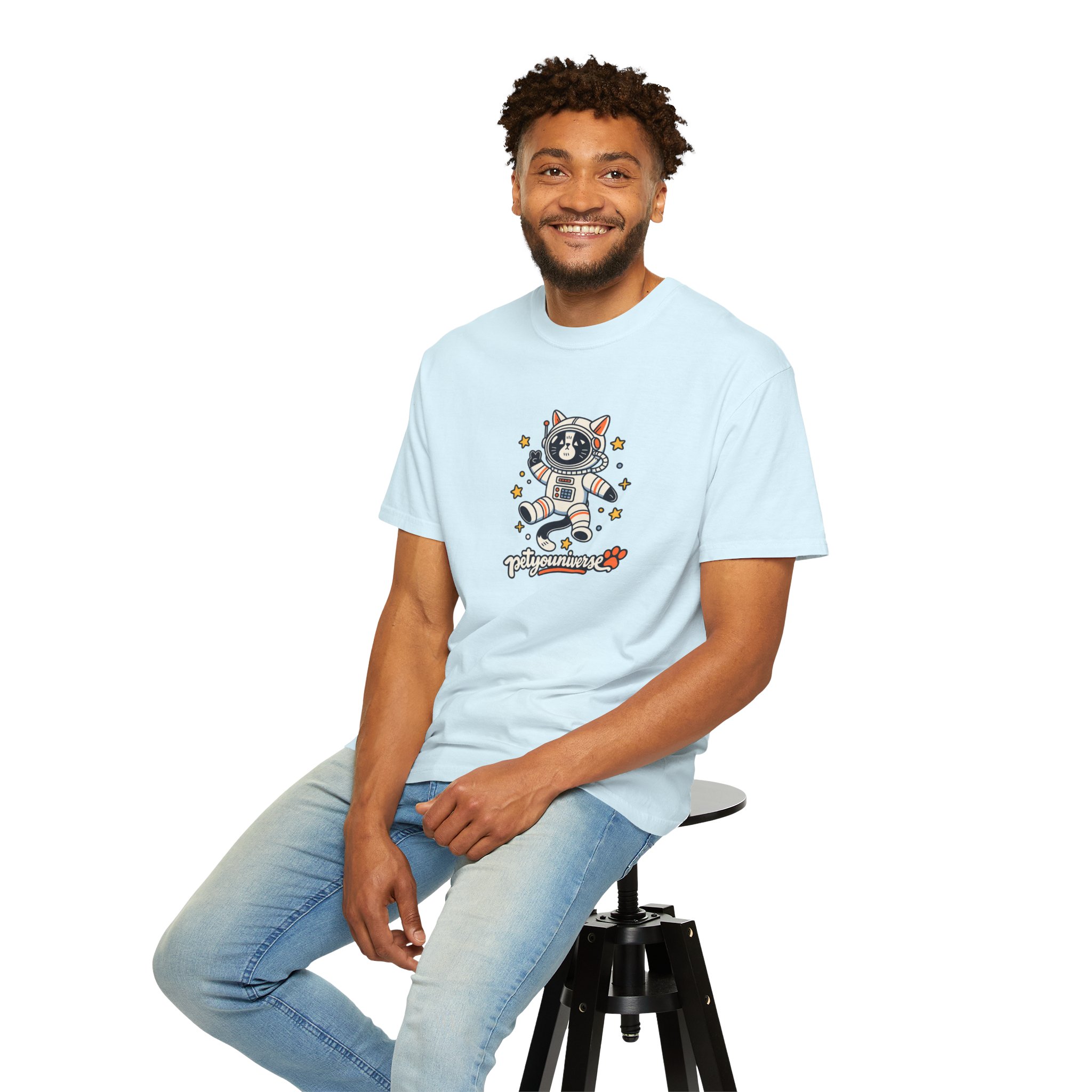 Astronaut Dog T-Shirt — 'PetYoUniverse' Cute Space Pup Tee - Image 107