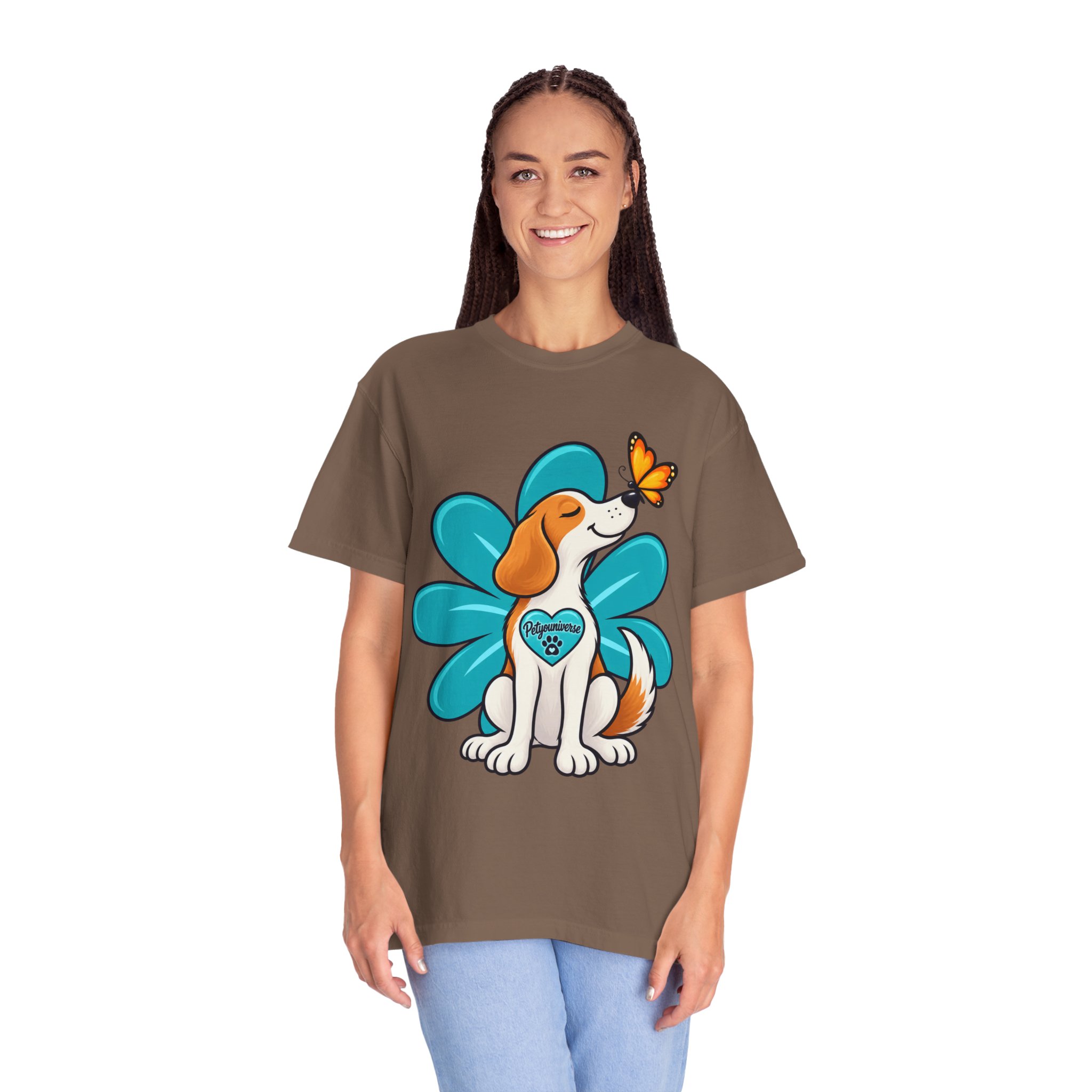 Beagle & Butterfly Graphic T-Shirt - Image 60