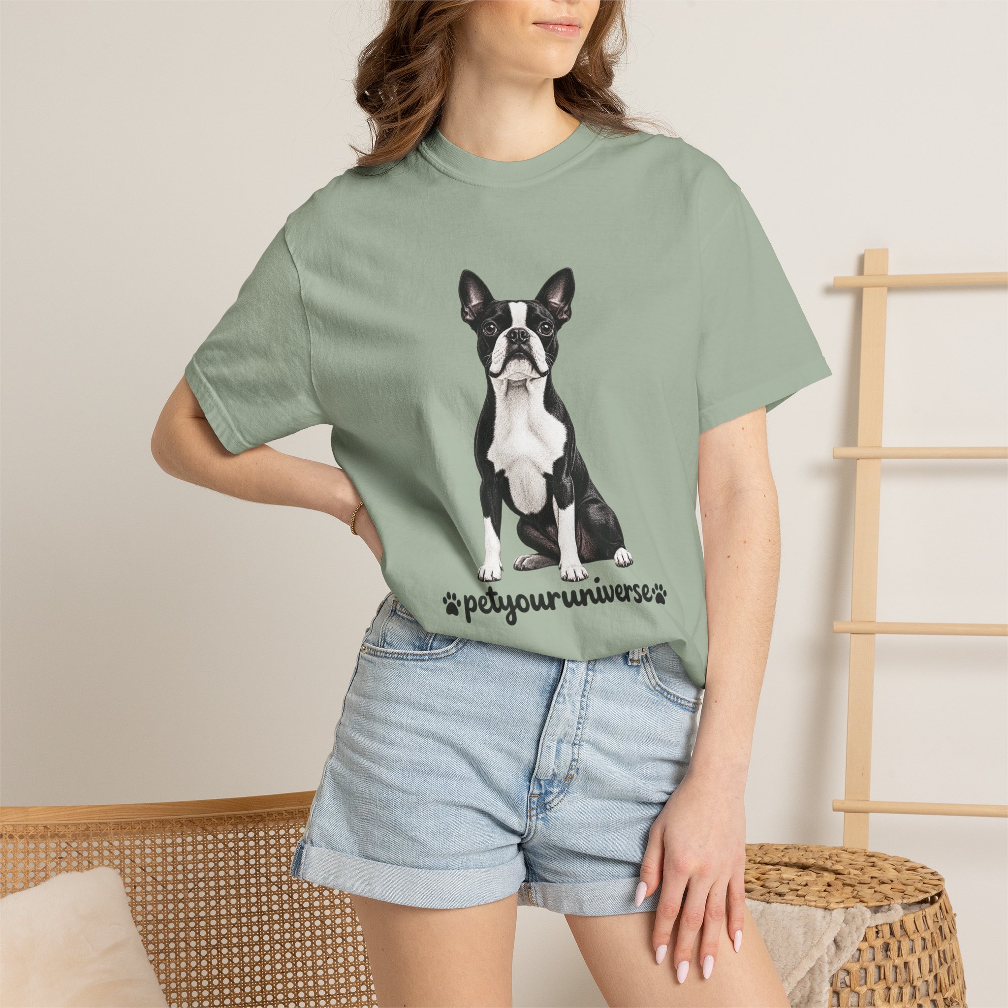 Boston Terrier Graphic T-Shirt — "PetYoUniverse" Dog Lover Tee - Image 56