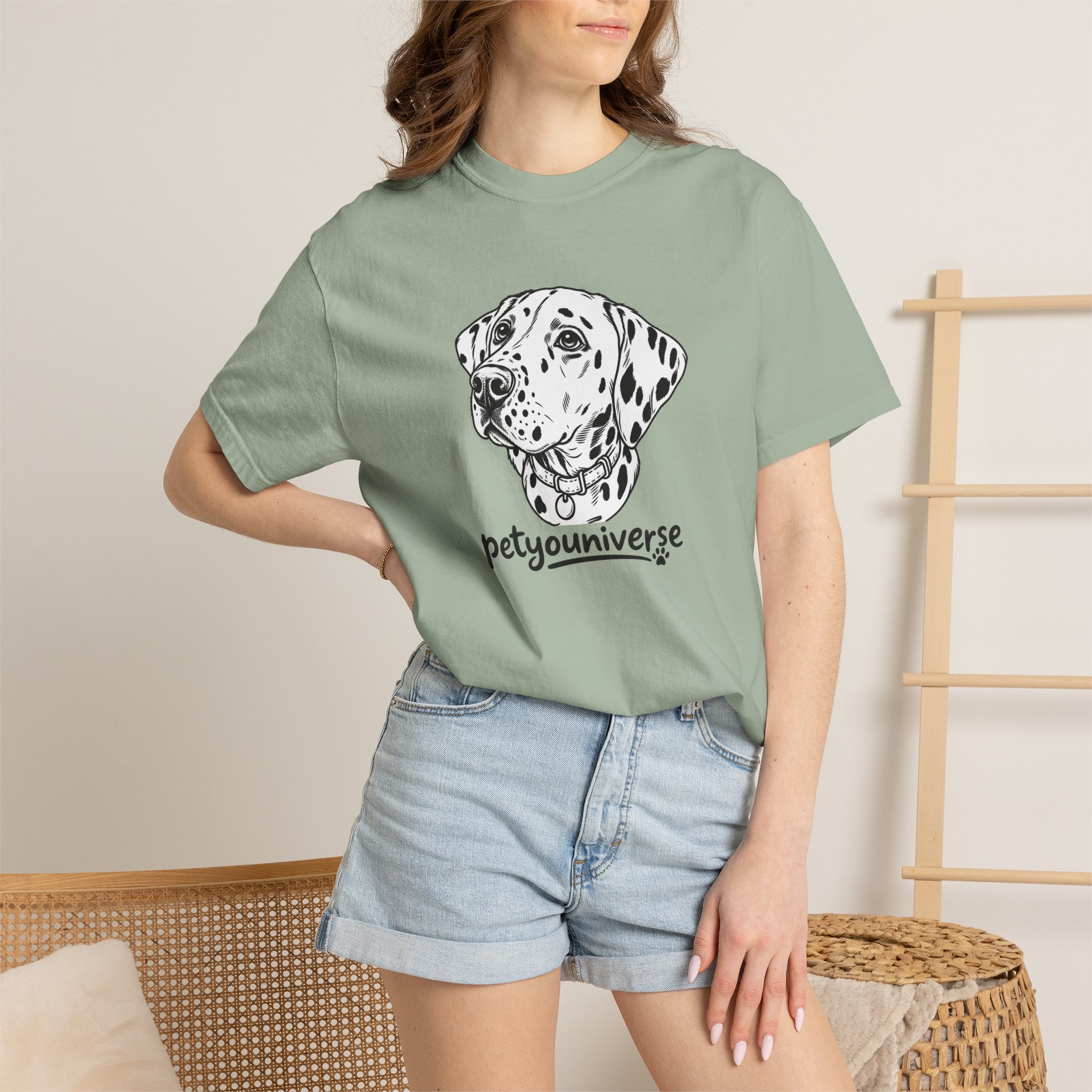 Dalmatian Portrait T-Shirt — "PetYoUniverse" Graphic Tee - Image 56